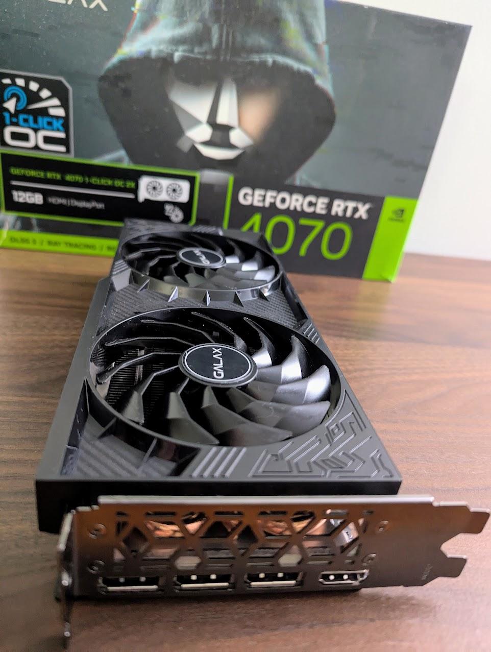 GALAX RTX 4070 1-Click OC 2X Graphics card - 12GB
