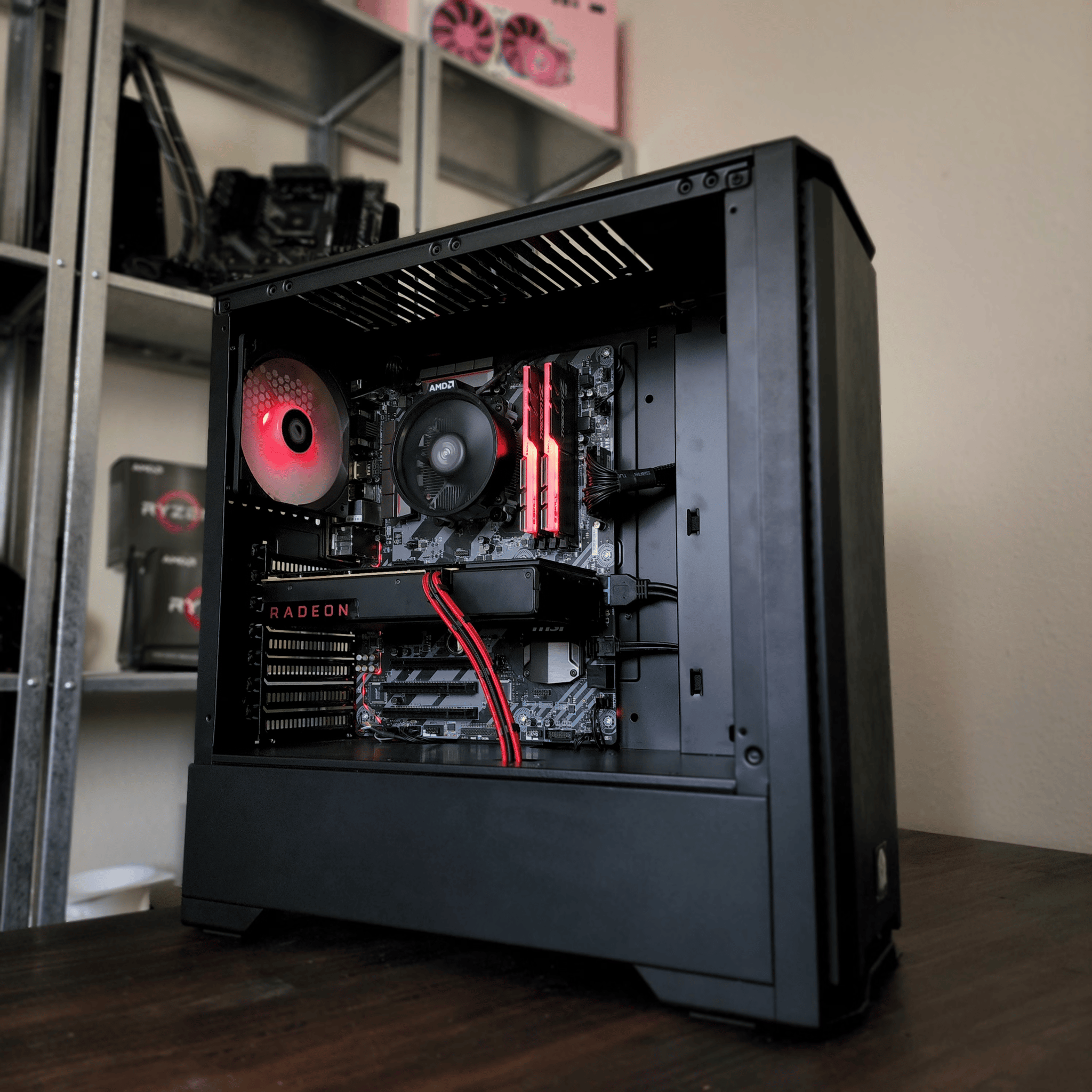 AMD Ryzen 3 2200G // XFX Radeon RX 480 8GB // GSKILL 16GB 3000MHz