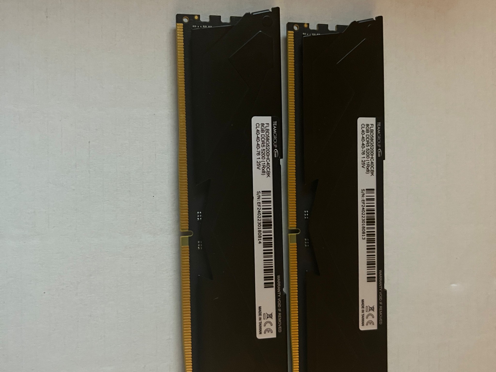 Intel i5 12400f with 16 gb of T force ram