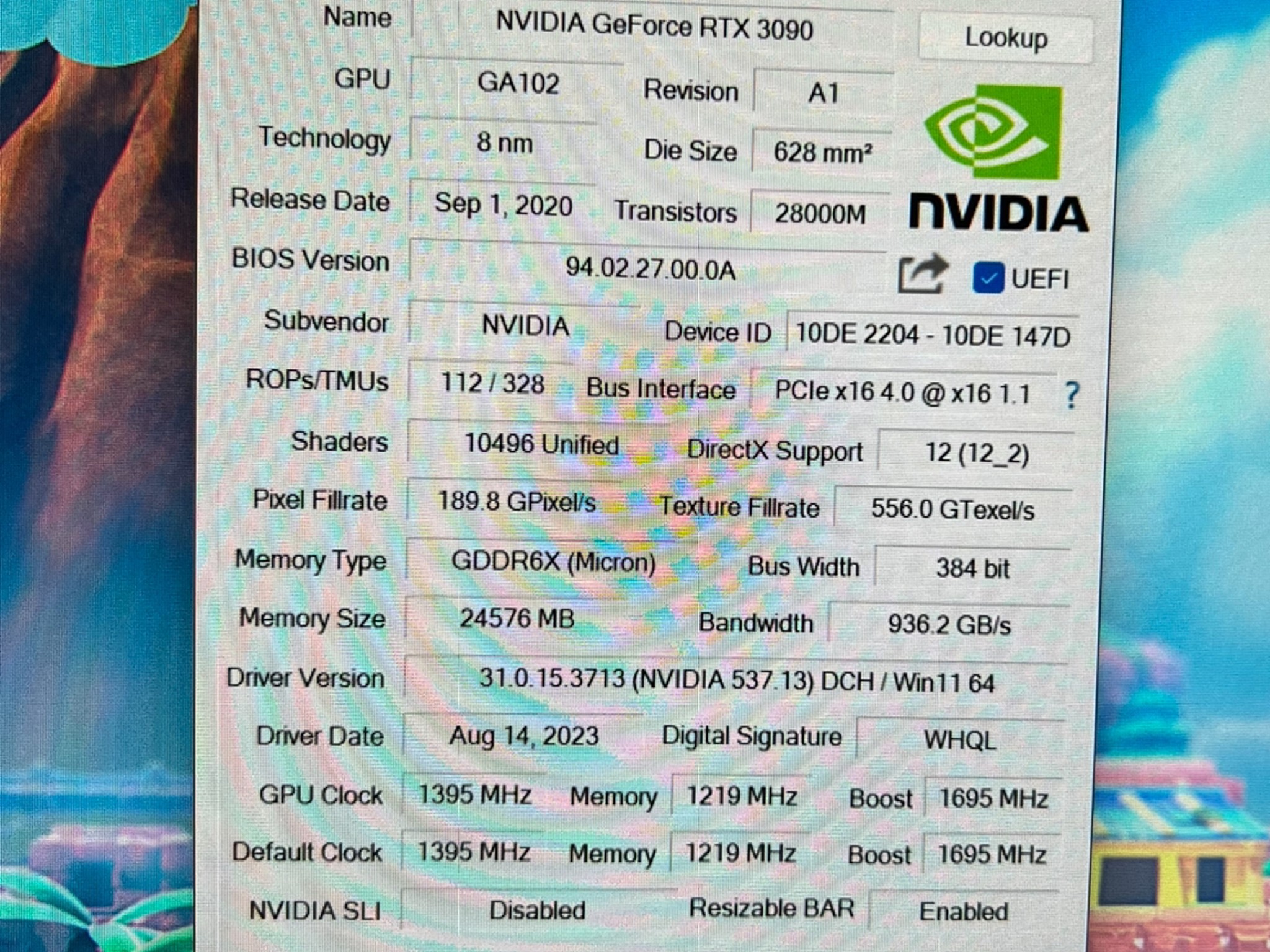 NVIDIA GeForce RTX 3090 Founders Edition - Used - Good Condition - NEVER MINED WITH