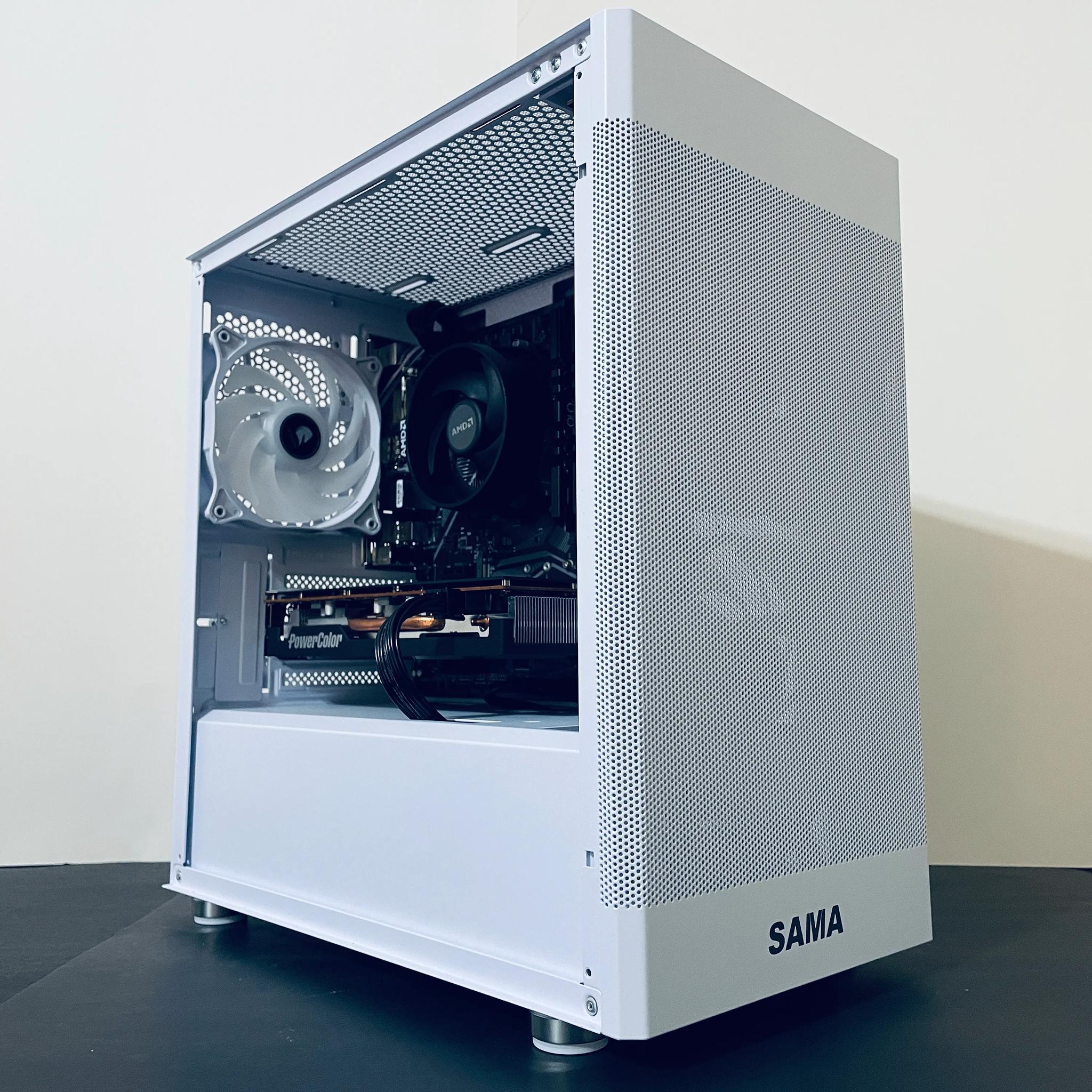 ⚡Best Value White Gaming PC - Ryzen 3 3100 ● 16GB RAM ● 1TB SSD - AMD RX 5600 XT 6GB