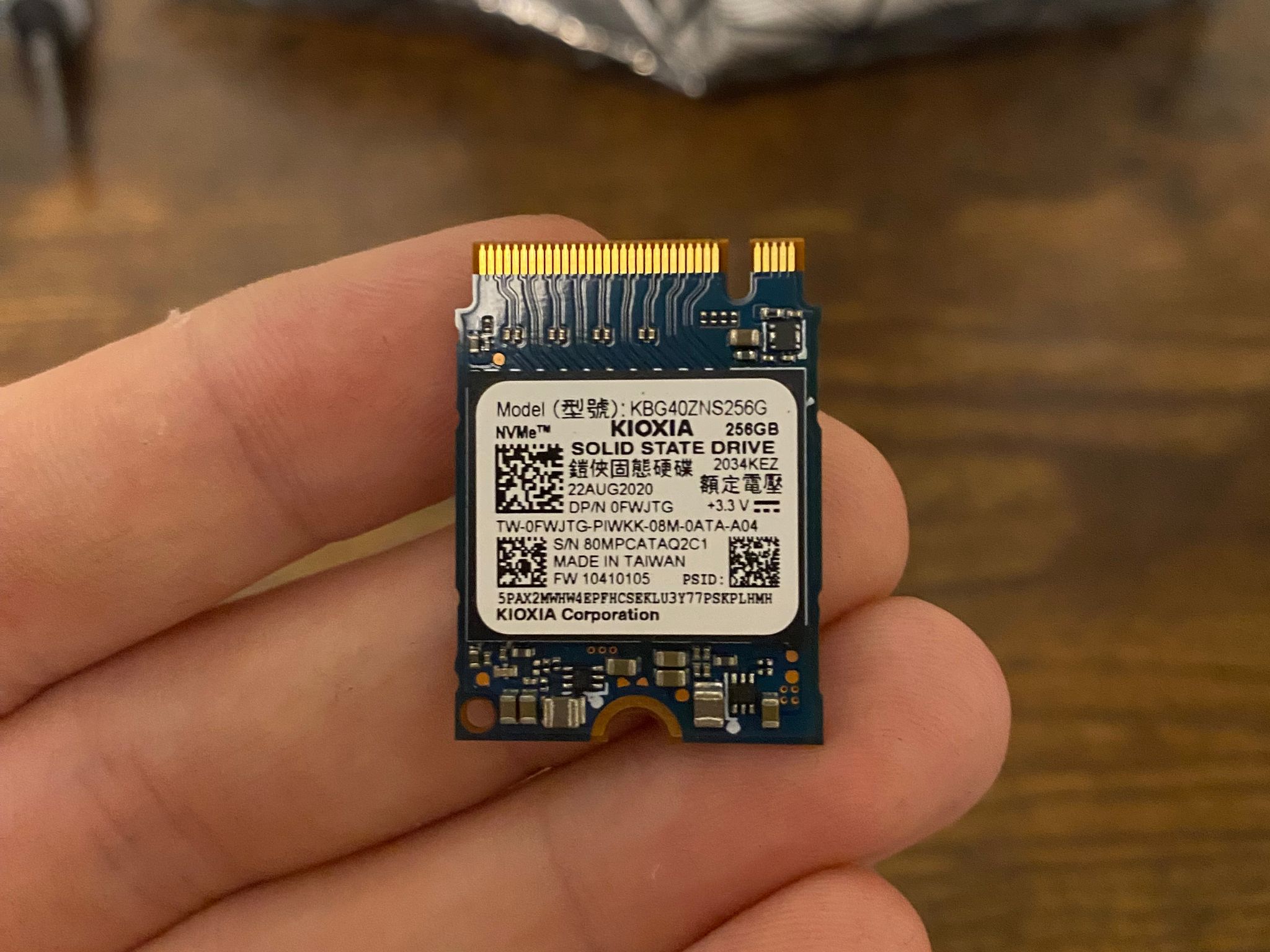 256gb NVME SSD