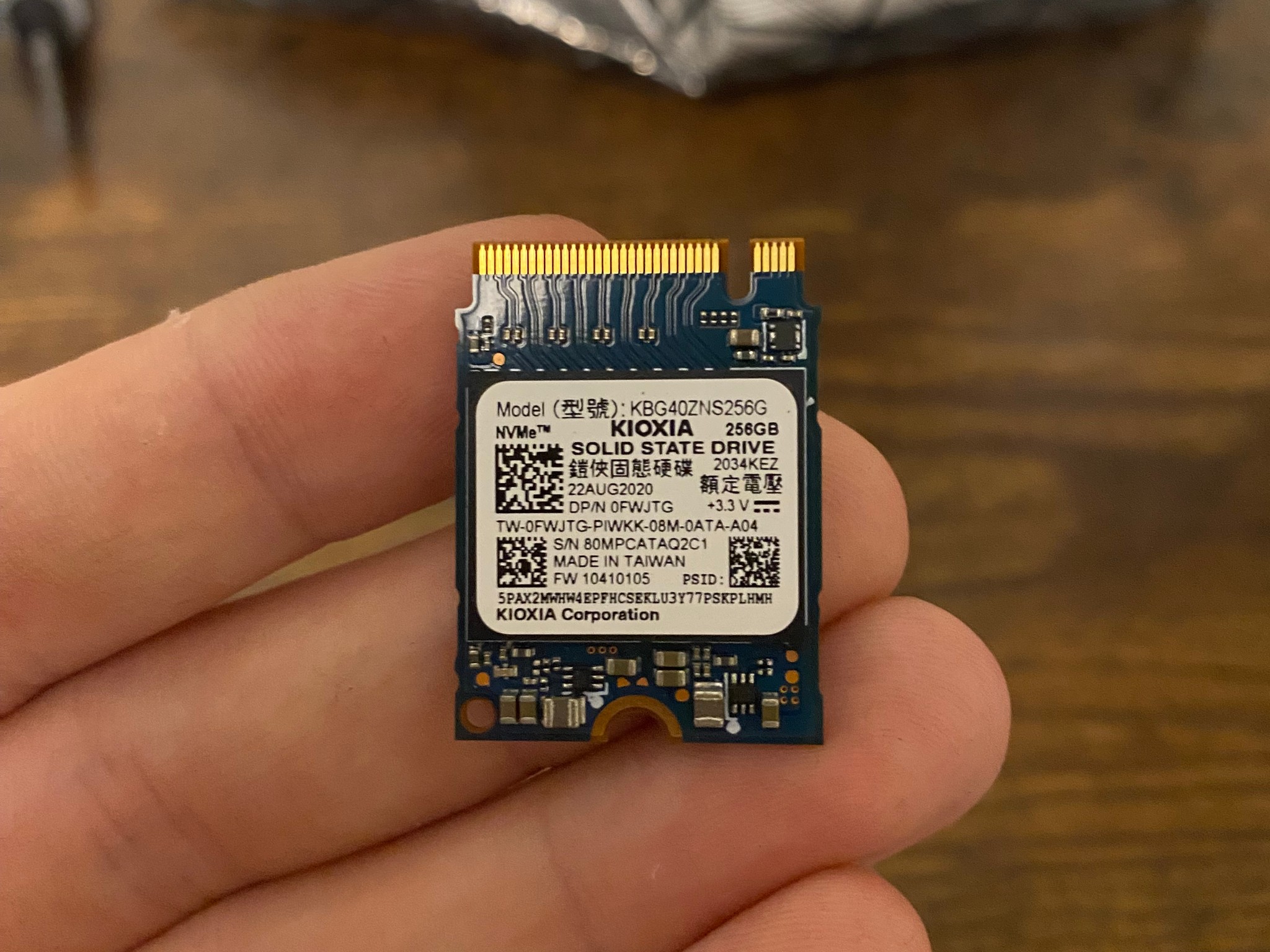 256gb NVME SSD
