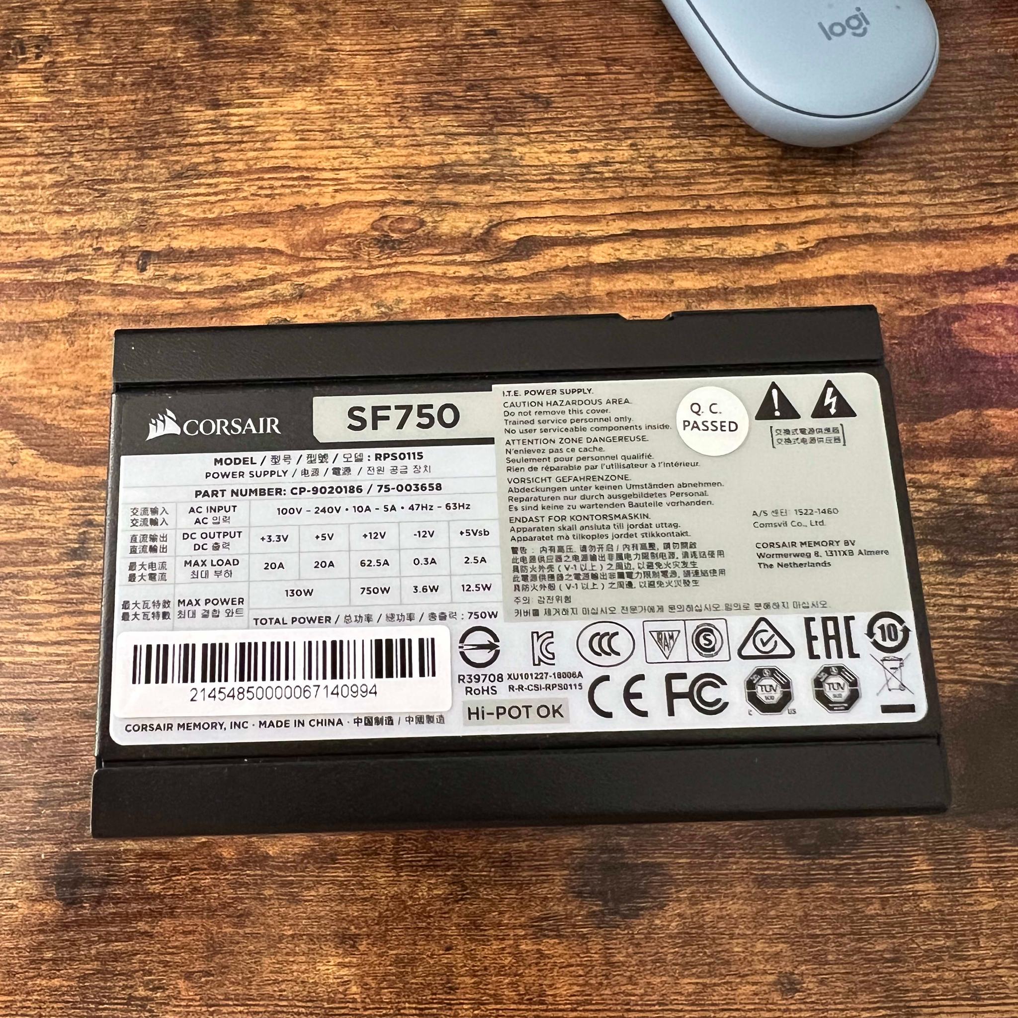 750watt platinum rated PSU