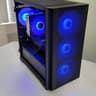 Black Gaming PC (Ryzen 5 2600X + GTX 1070 Ti + 1TB SSD + 16GB RAM + Wifi)