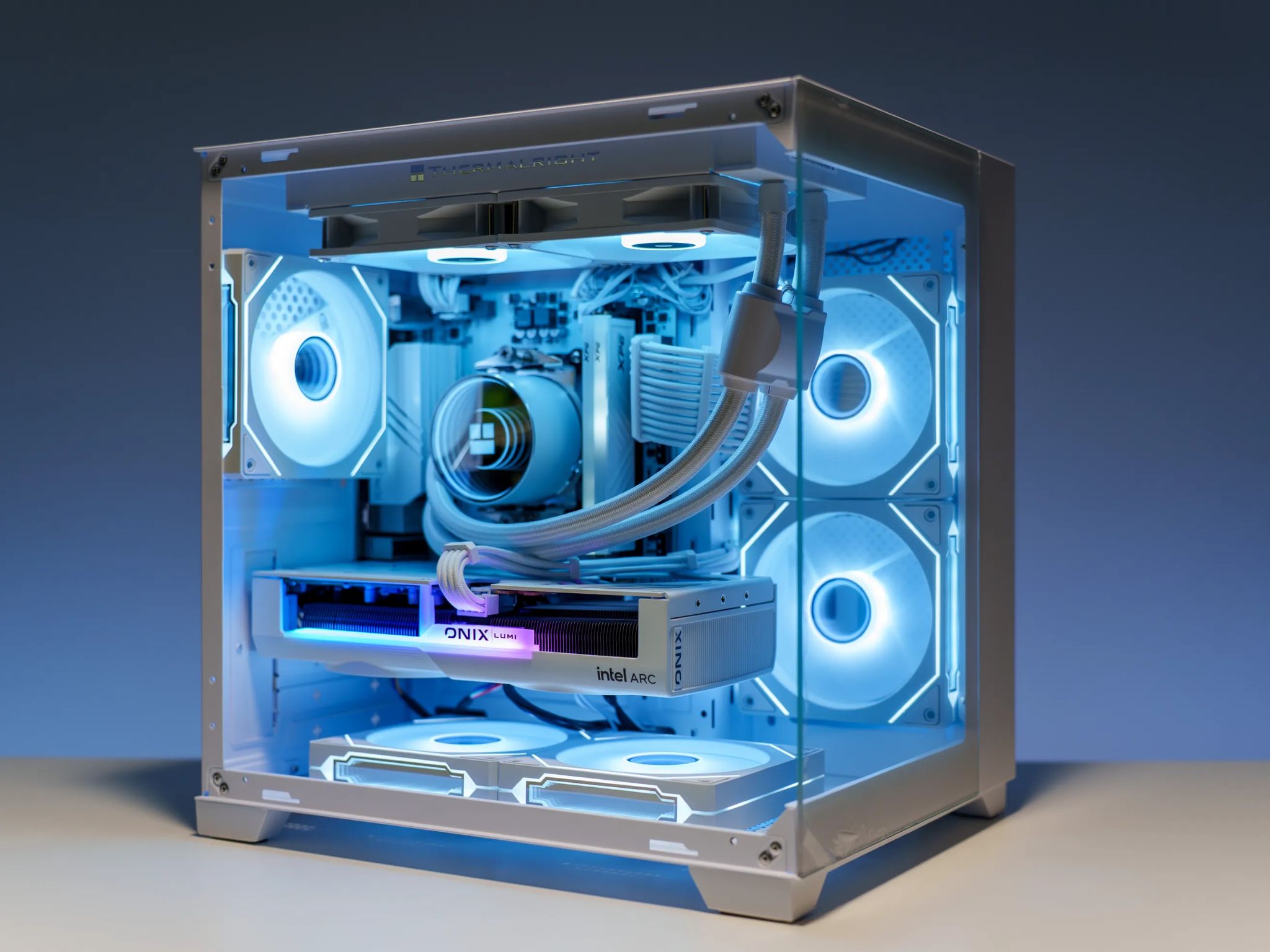 Pure White Gaming PC | Intel Arc B580 | Ryzen 5 5600x | 32GB DDR4 | 1TB m.2