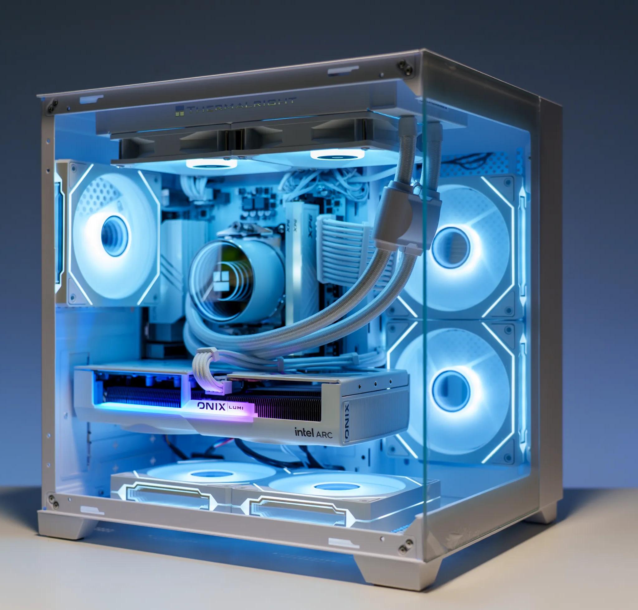 Pure White Gaming PC | Intel Arc B580 | Ryzen 5 5600x | 32GB DDR4 | 1TB m.2