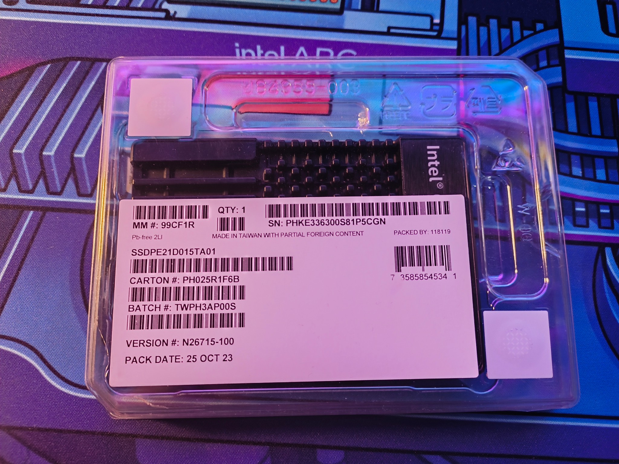 Intel Optane SSD 905P 1500GB
