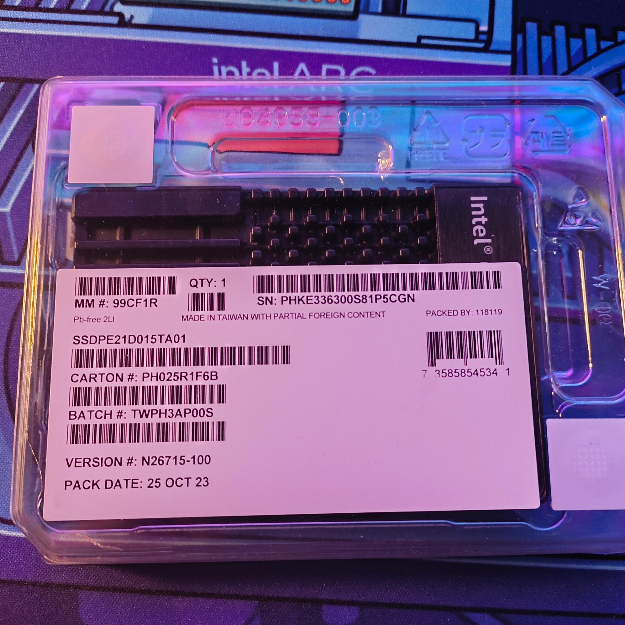 Intel Optane SSD 905P 1500GB