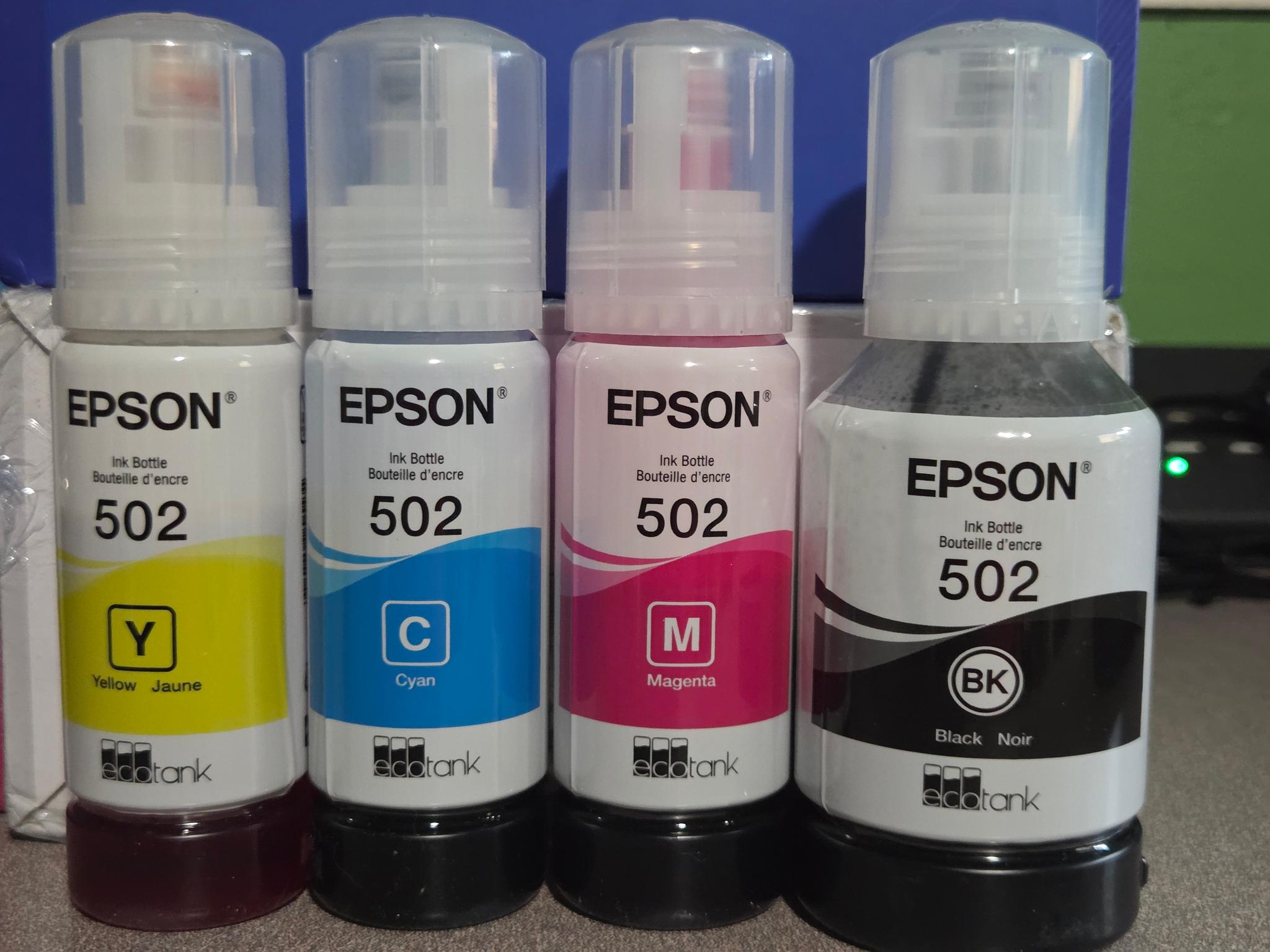 Epson ET-4750 Printer All in one Eco Tank & 4 bottles of ink READ AD