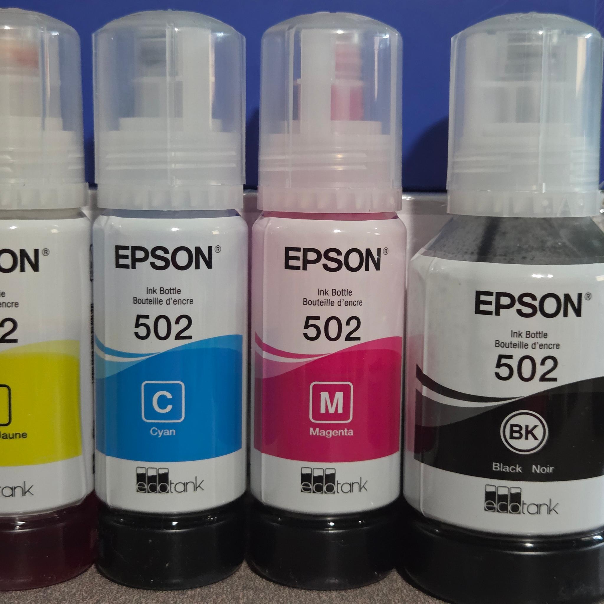 Epson ET-4750 Printer All in one Eco Tank & 4 bottles of ink READ AD