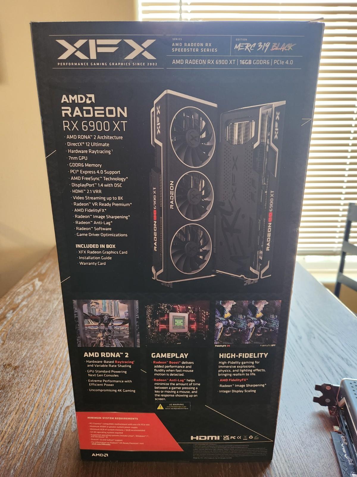 XFX Speedster MERC319 AMD Radeon RX 6900 XT Black