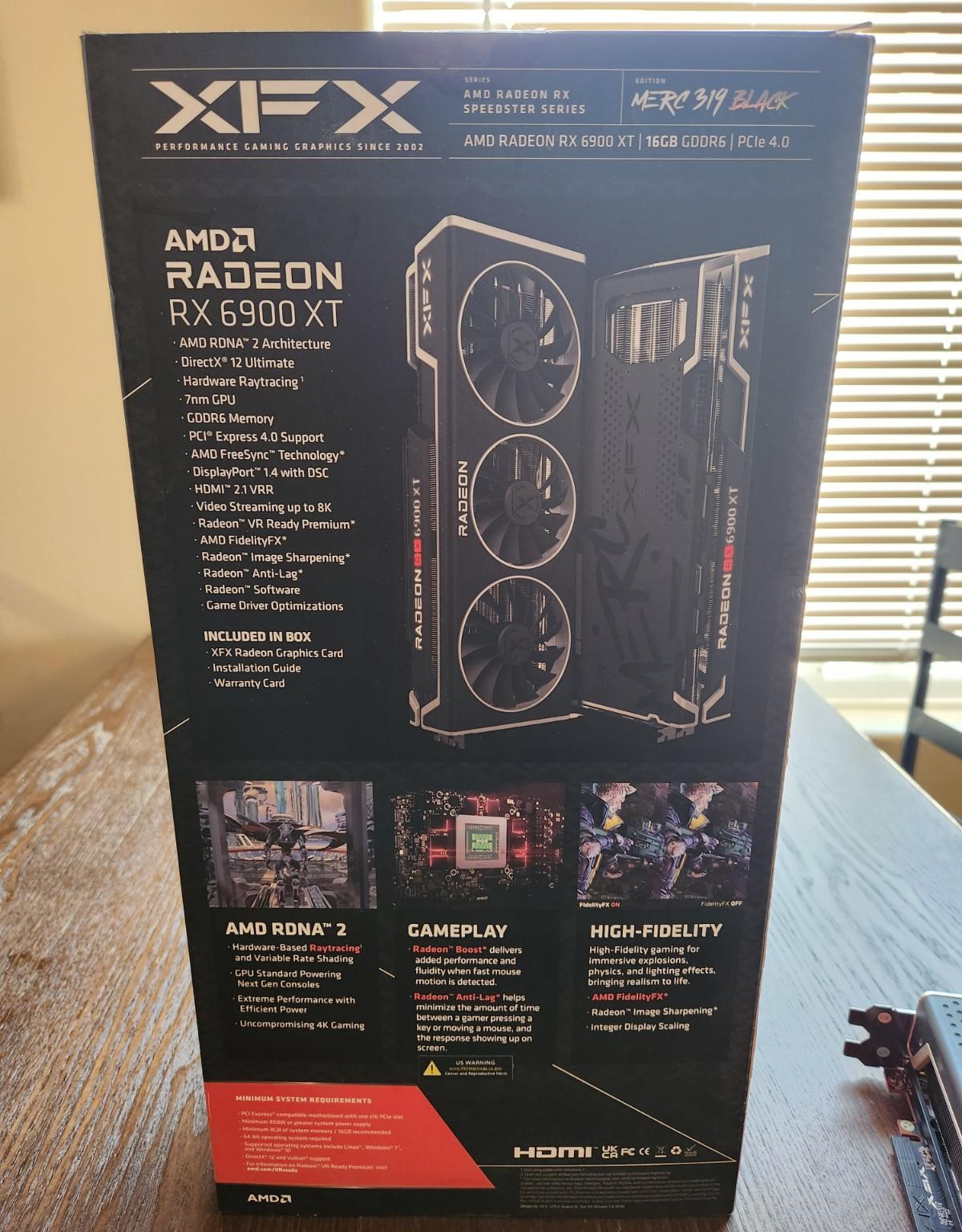 XFX Speedster MERC319 AMD Radeon RX 6900 XT Black