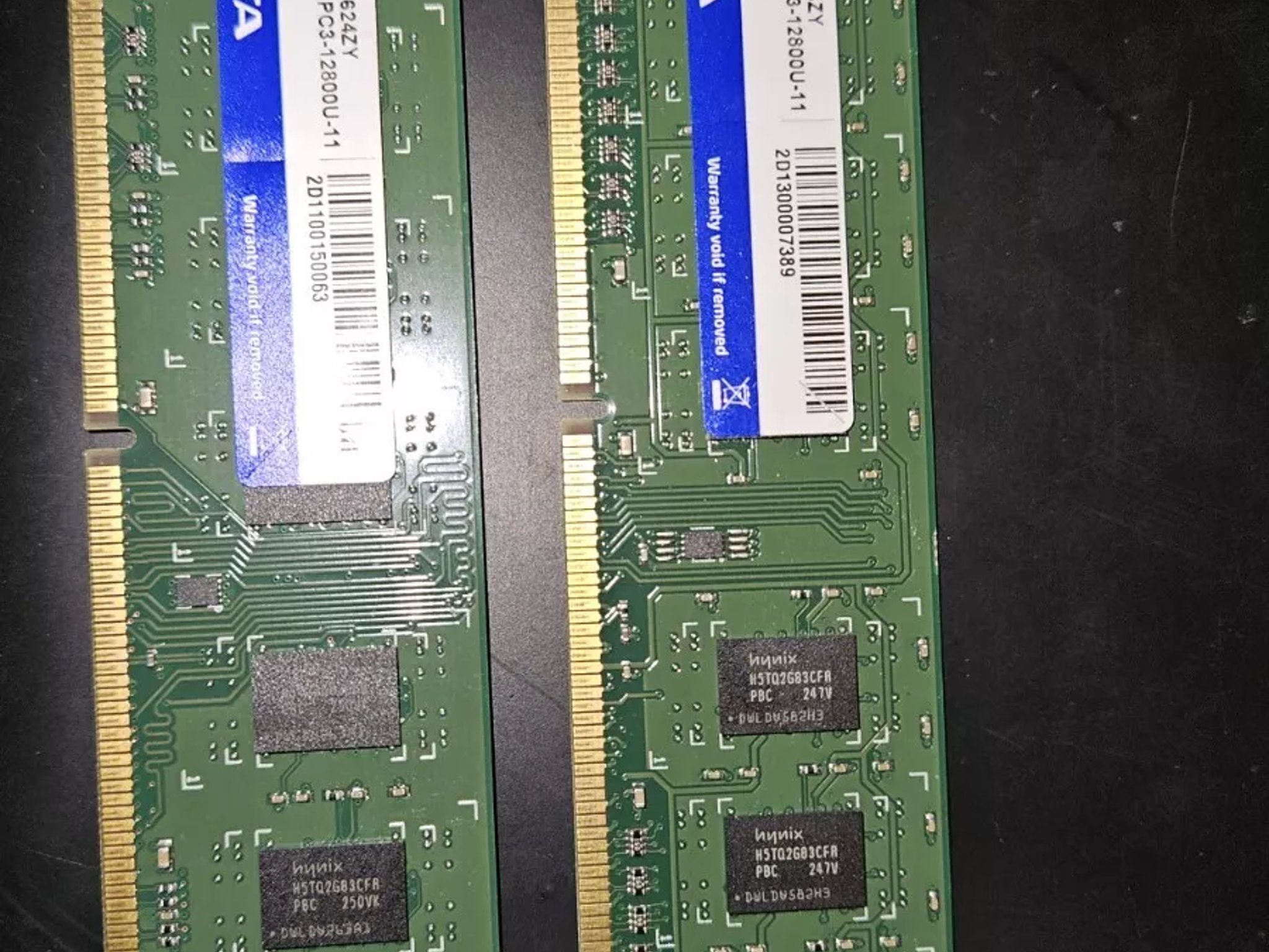 ADATA 6GB DDR3 Memory RAM | Set of 2 (1x4GB 1x2GB) | AD3U1600W8G11-B