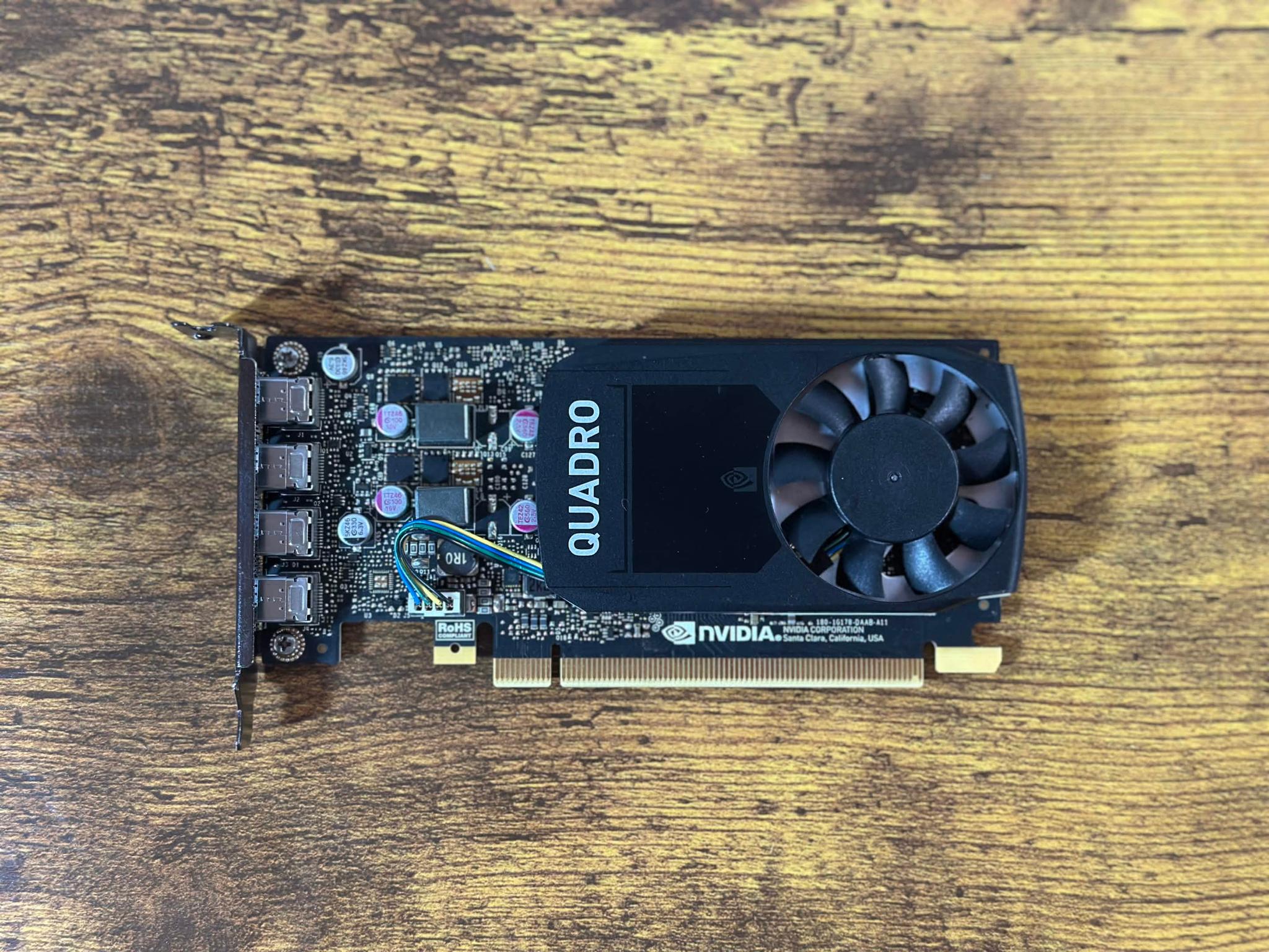 Nvidia Quadro P1000 4GB Low Profile Graphics Card