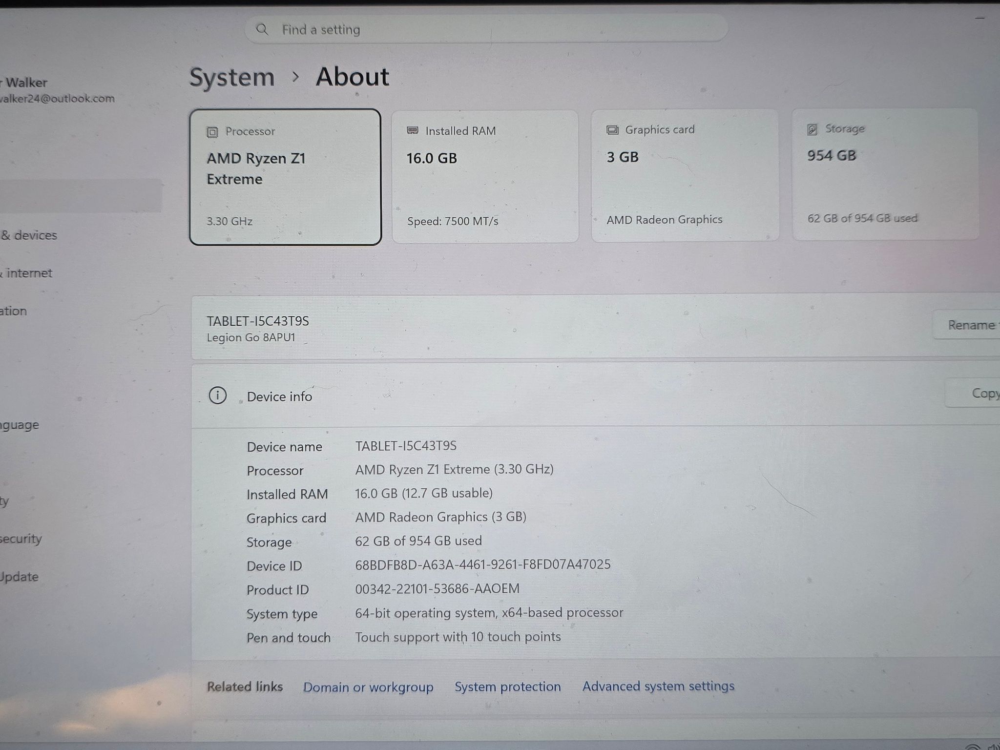 Lenovo Legion Go Z1 Extreme 8.8" 144hz