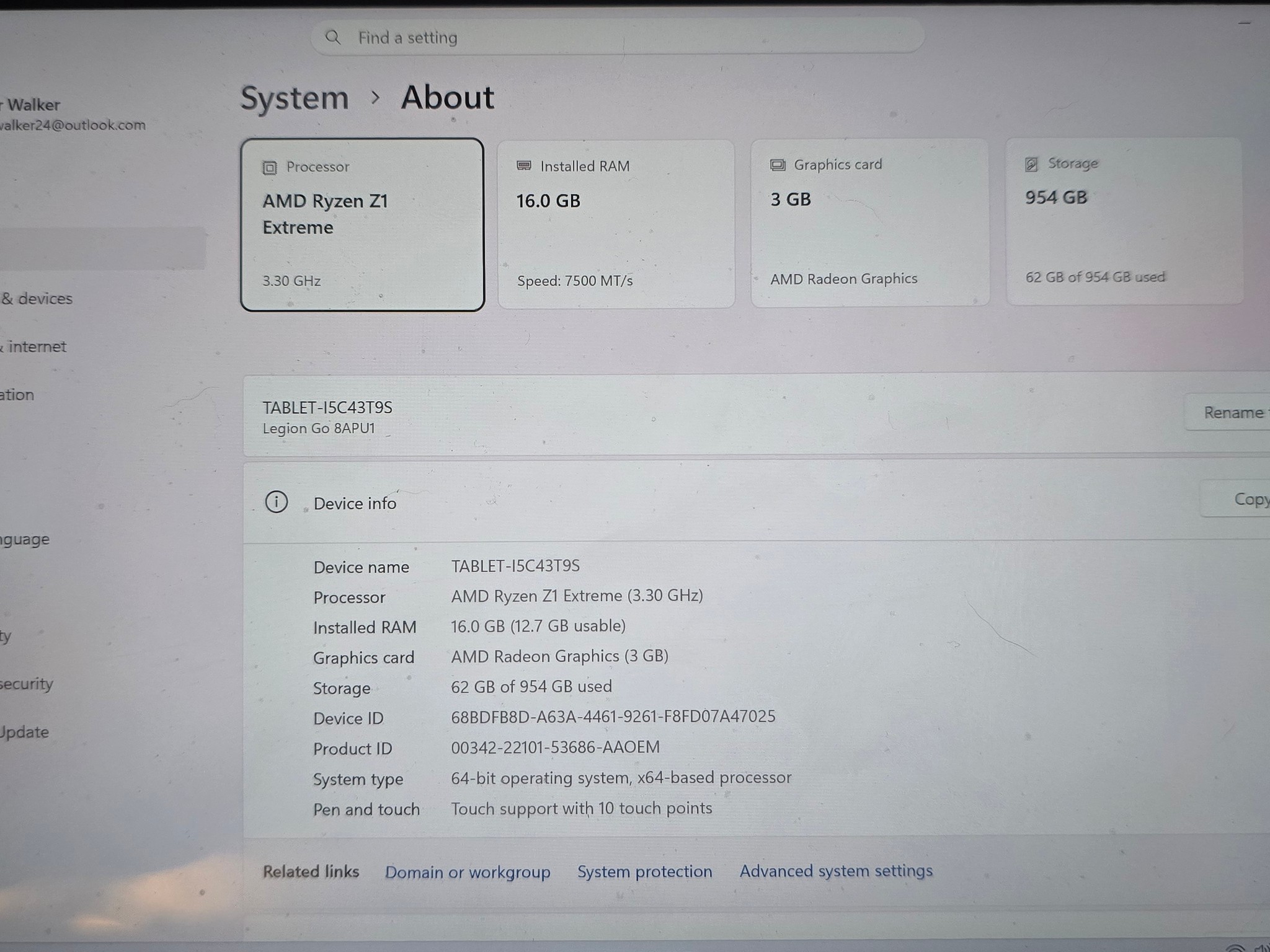 Lenovo Legion Go Z1 Extreme 8.8" 144hz