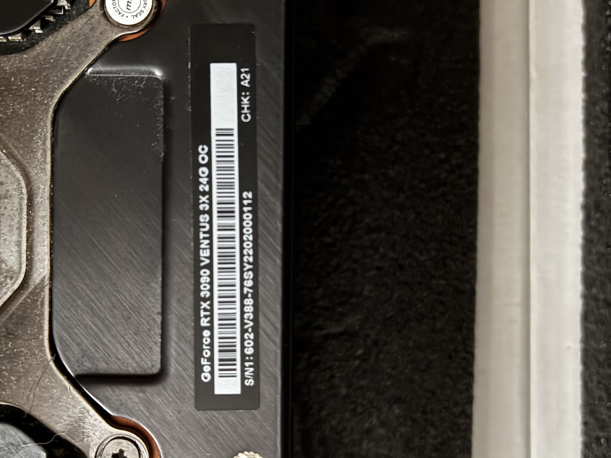 MSI GeForce RTX 3090 VENTUS 3X 24G OC