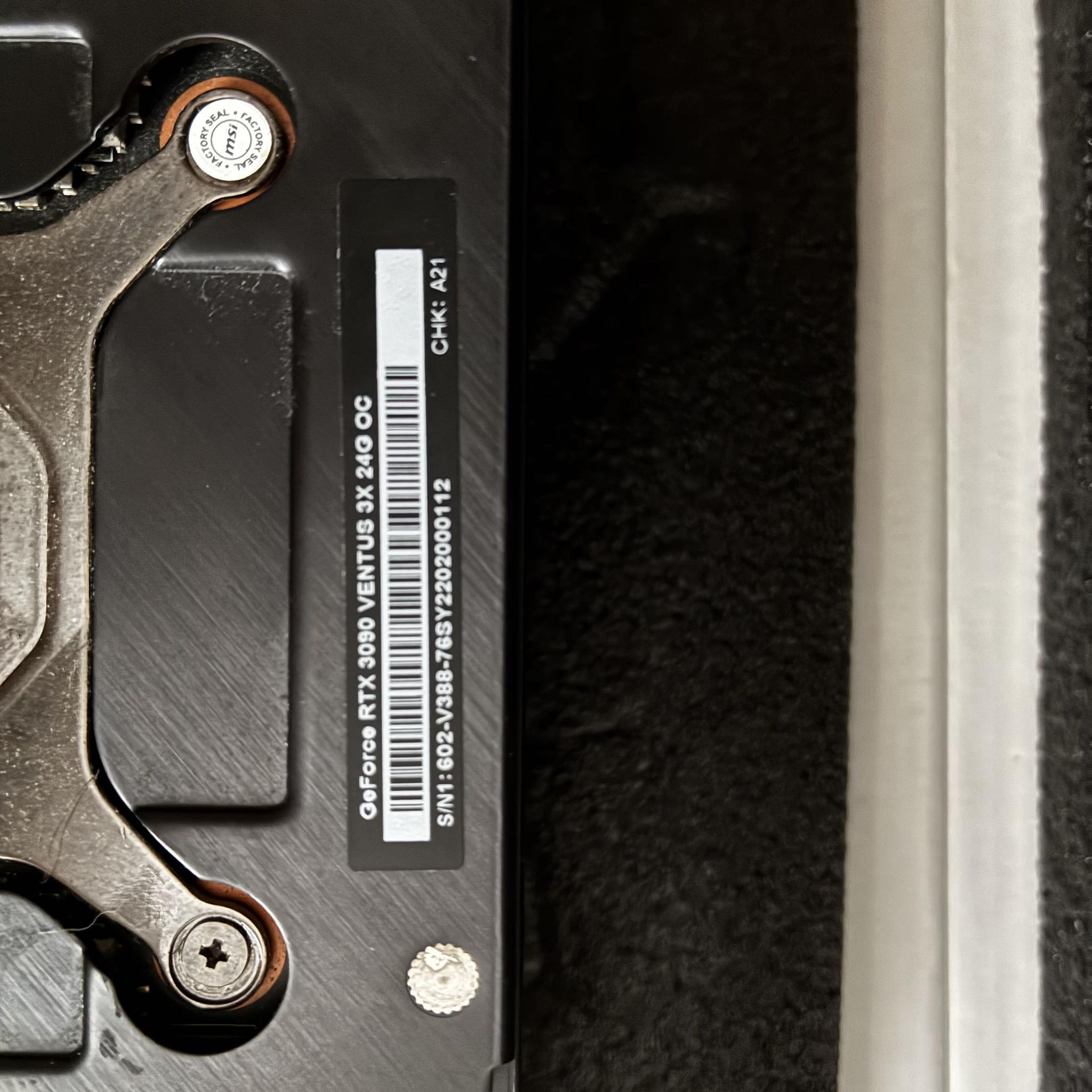 MSI GeForce RTX 3090 VENTUS 3X 24G OC