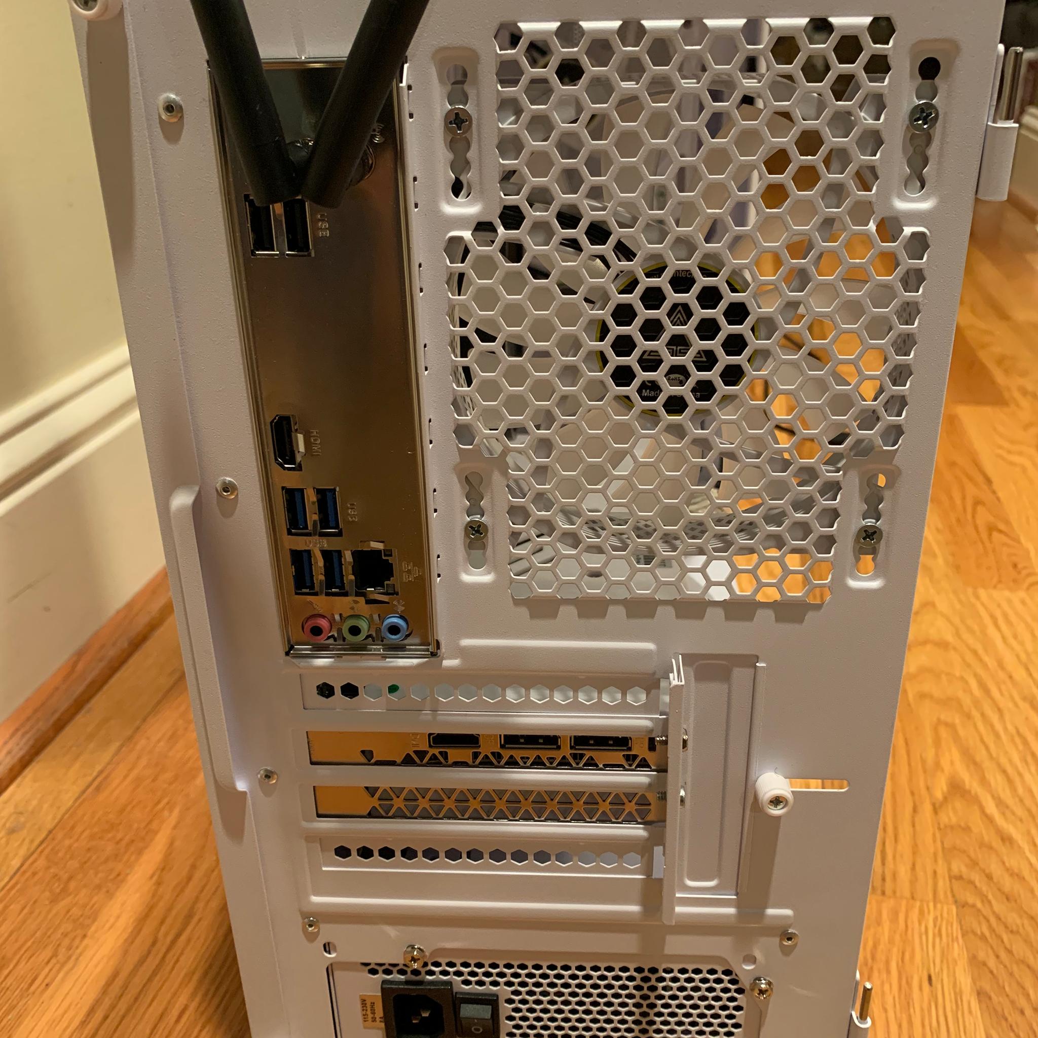 RYZEN 5 1600 RX 580 8GB WHITE RGB GAMING/STREAMING/EDITING PC 16GB RAM 1000GB M.2 SSD WINDOWS WiFi