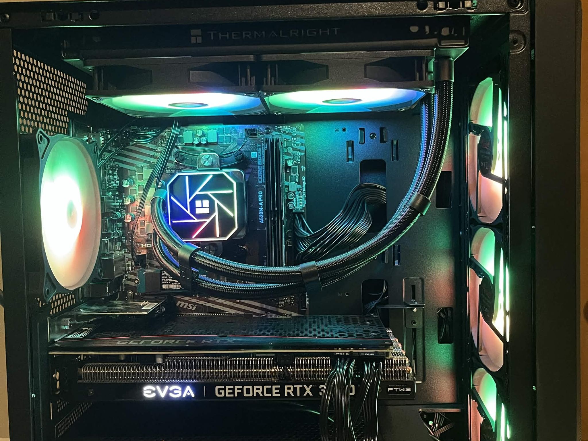 RTX 3060 Ti Gaming PC Ryzen 5 5500, 32GB DDR4 3200MT/s, 1 TB NVMe SSD.
