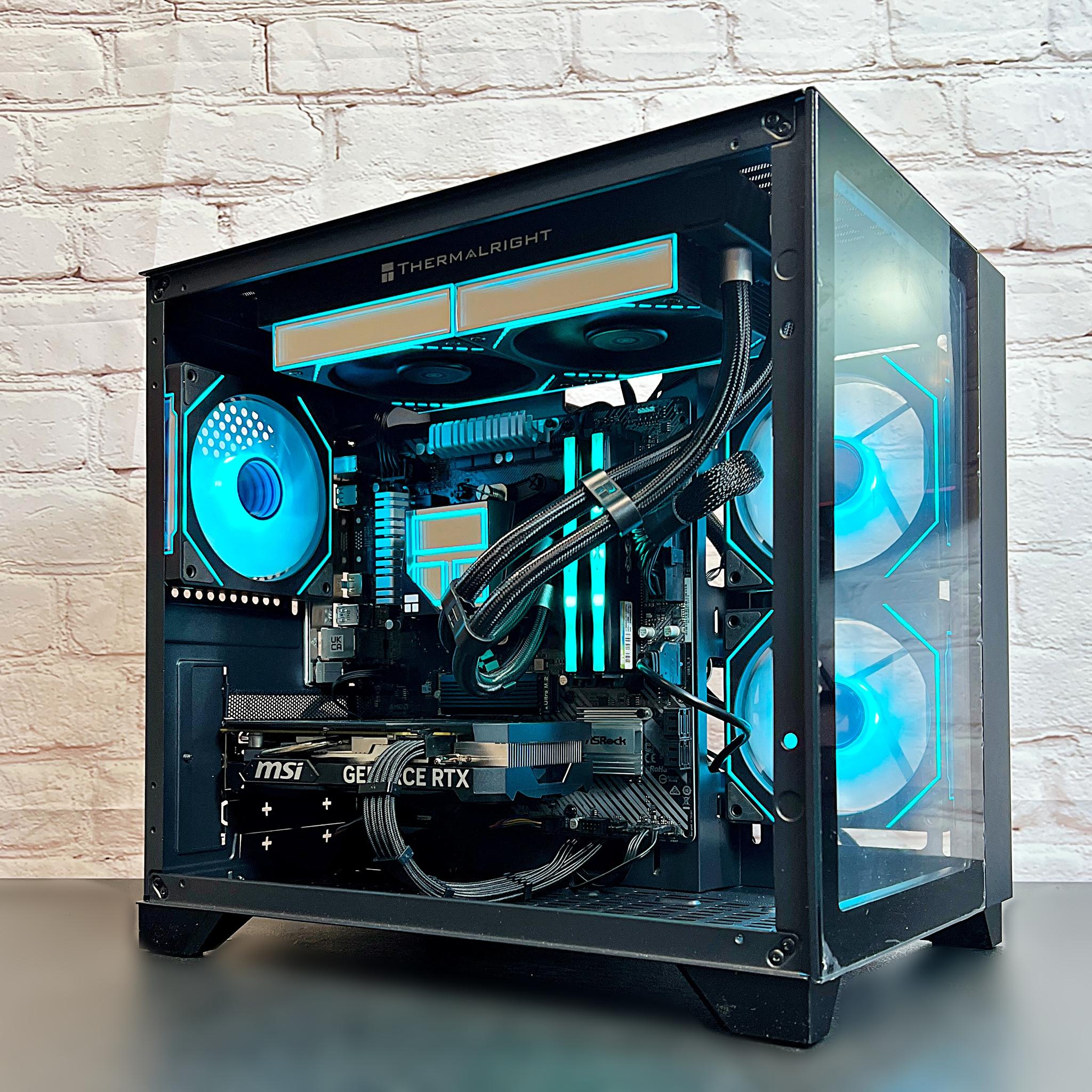 Liquid Cooled RTX 4060 Ryzen 5 5500 16GB RAM 1TB M.2 Gaming PC