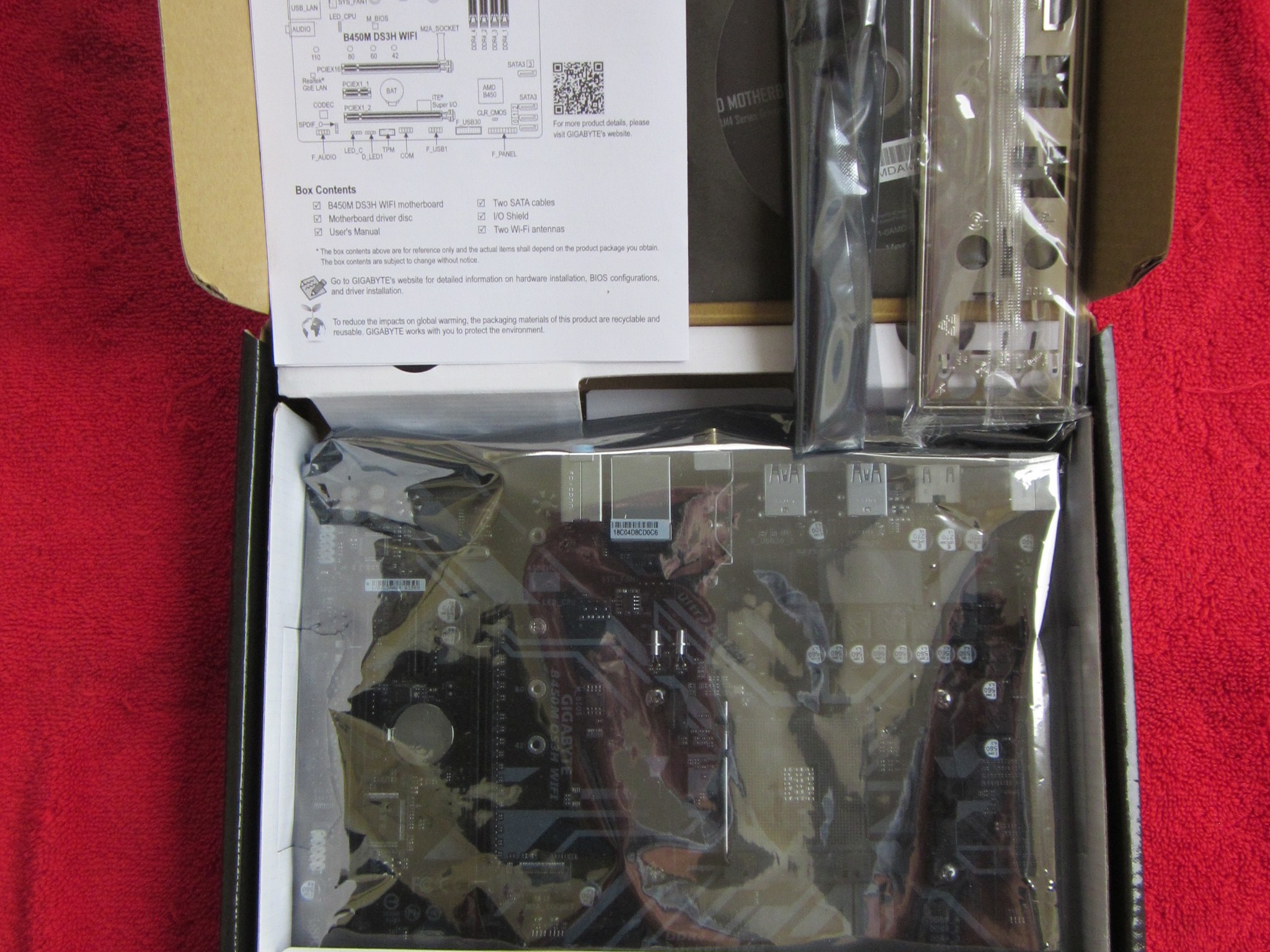 AMD Ryzen 5 5500 + Gigabyte B450M  DS3H WiFi + 16Gb DDR4 3200