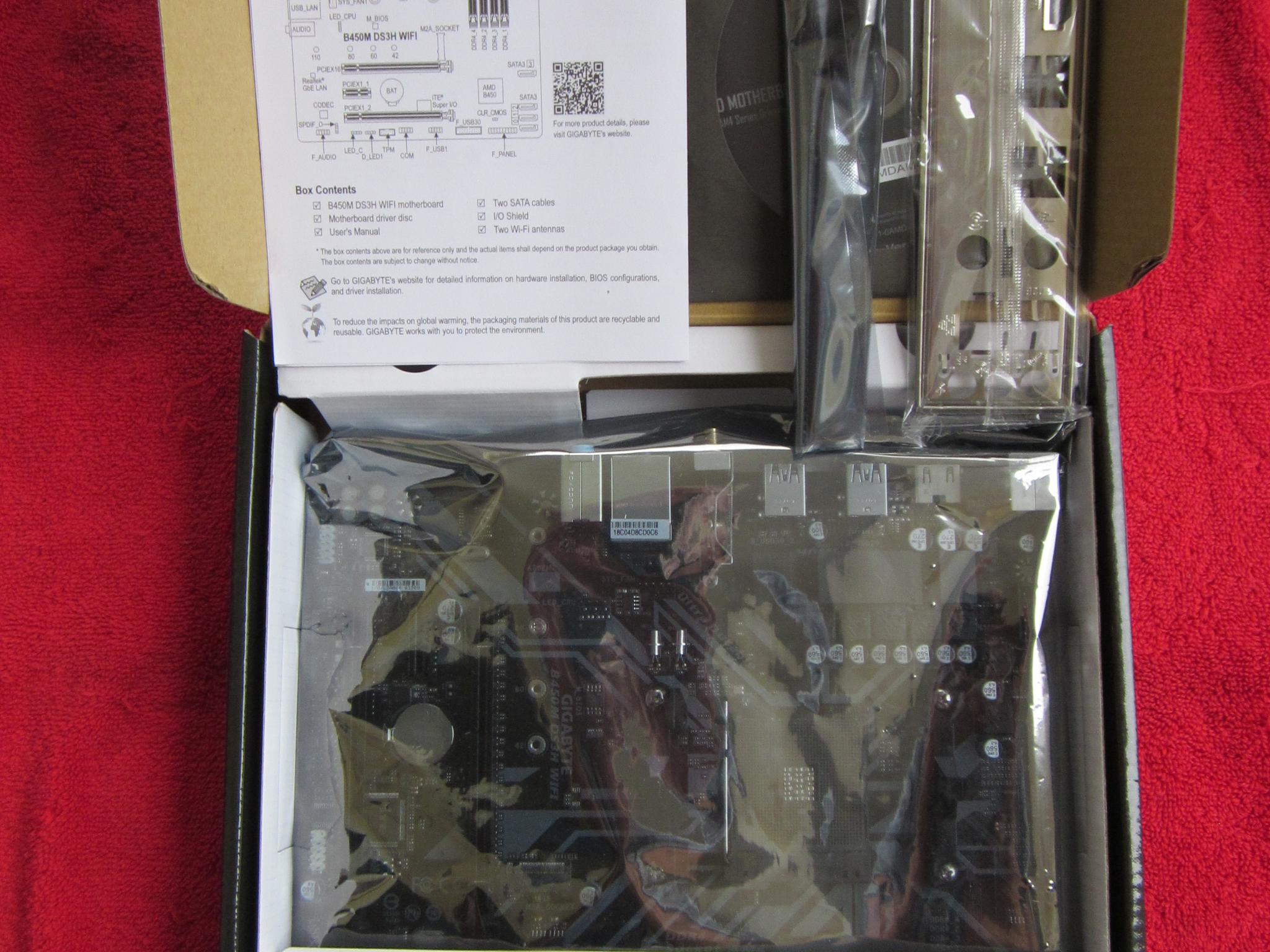AMD Ryzen 5 5500 + Gigabyte B450M  DS3H WiFi + 16Gb DDR4 3200