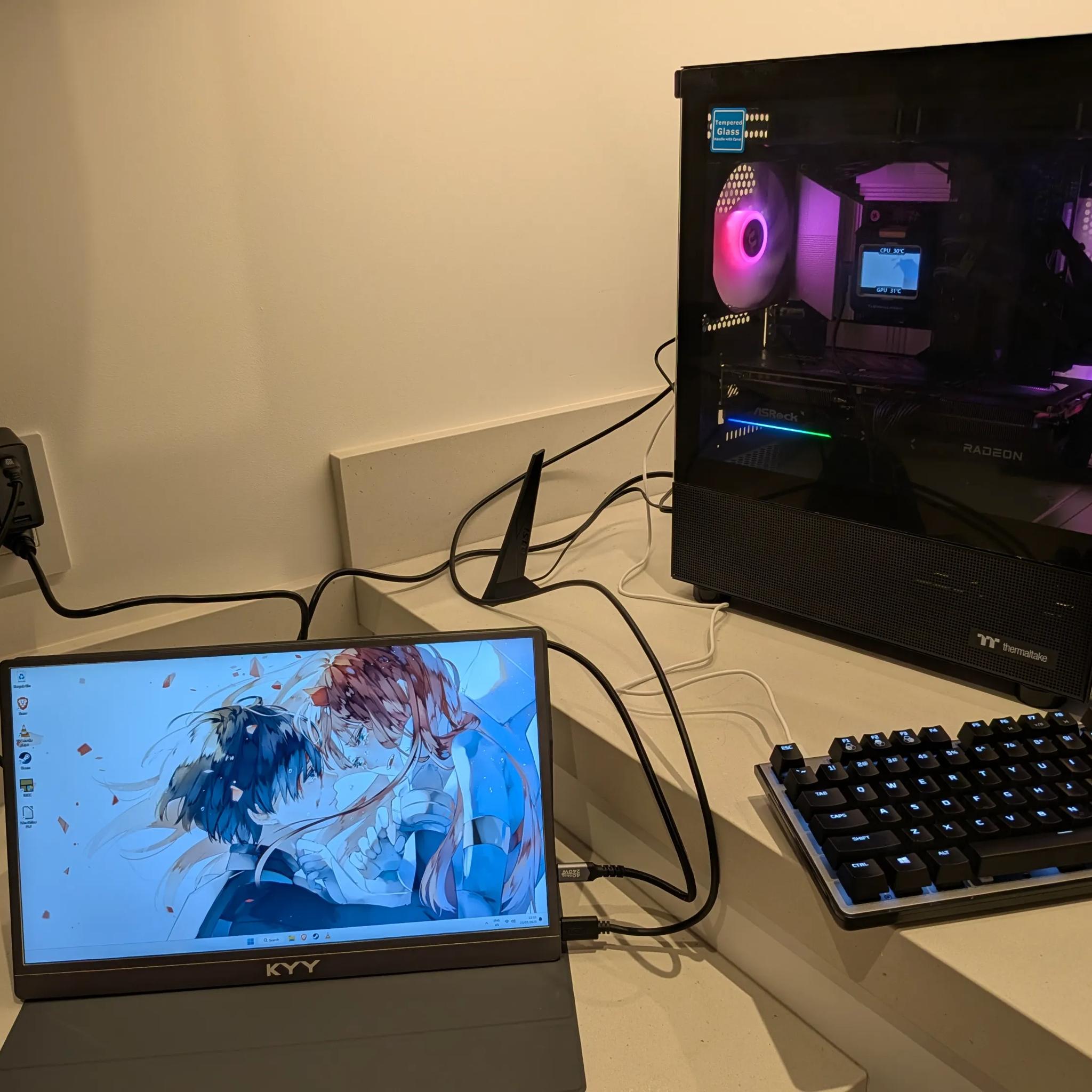 The Jian 🕊️ - RX 9070, Core Ultra 7 265K, 32 GB DDR5 RAM, 4 TB Gen 4 NVMe, Liquid Cooled, RGB