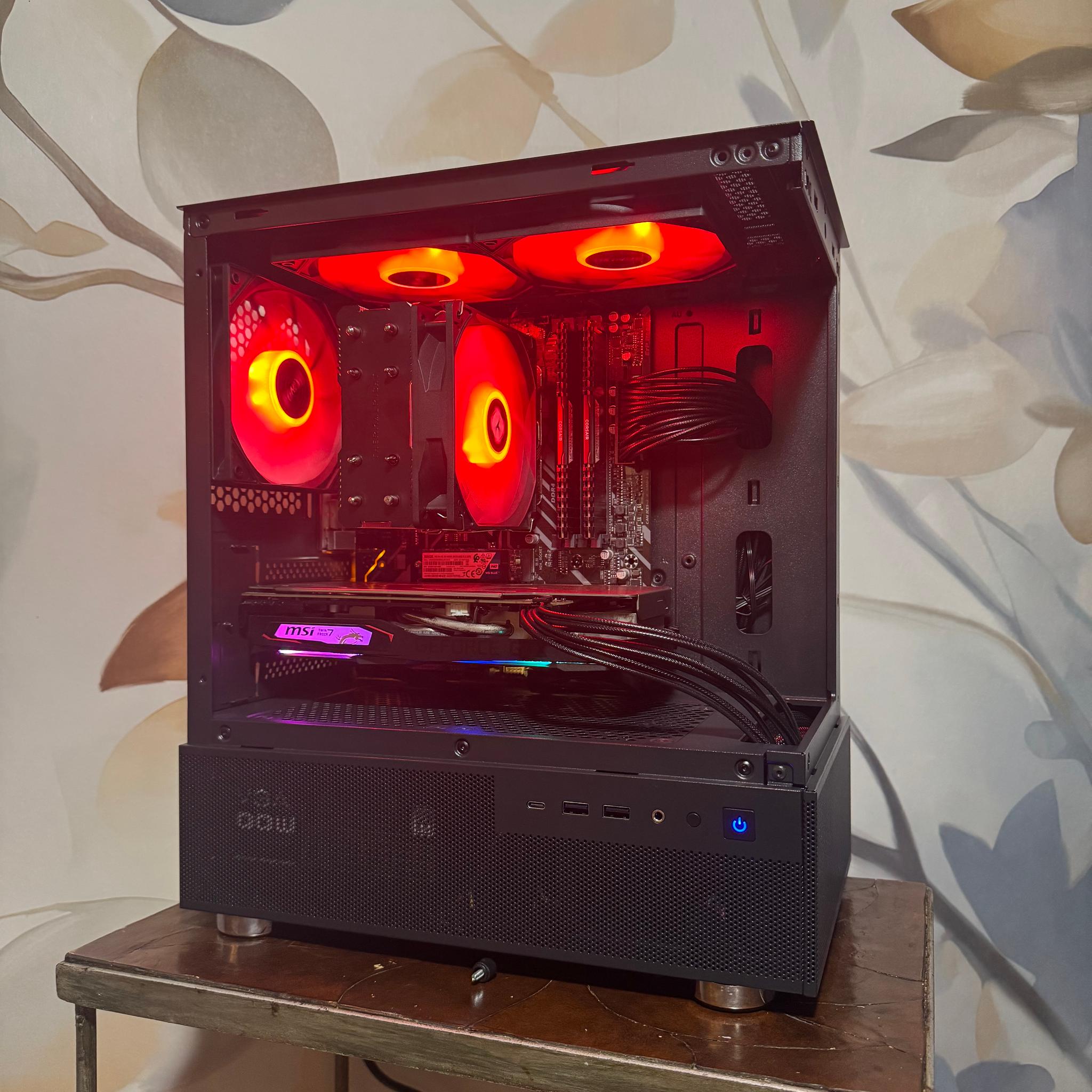 🌌 Aesthetic & Compact 1080p Gaming PC Ryzen 5 2600 | GTX 1660S | 16 GB RAM | 512GB SSD