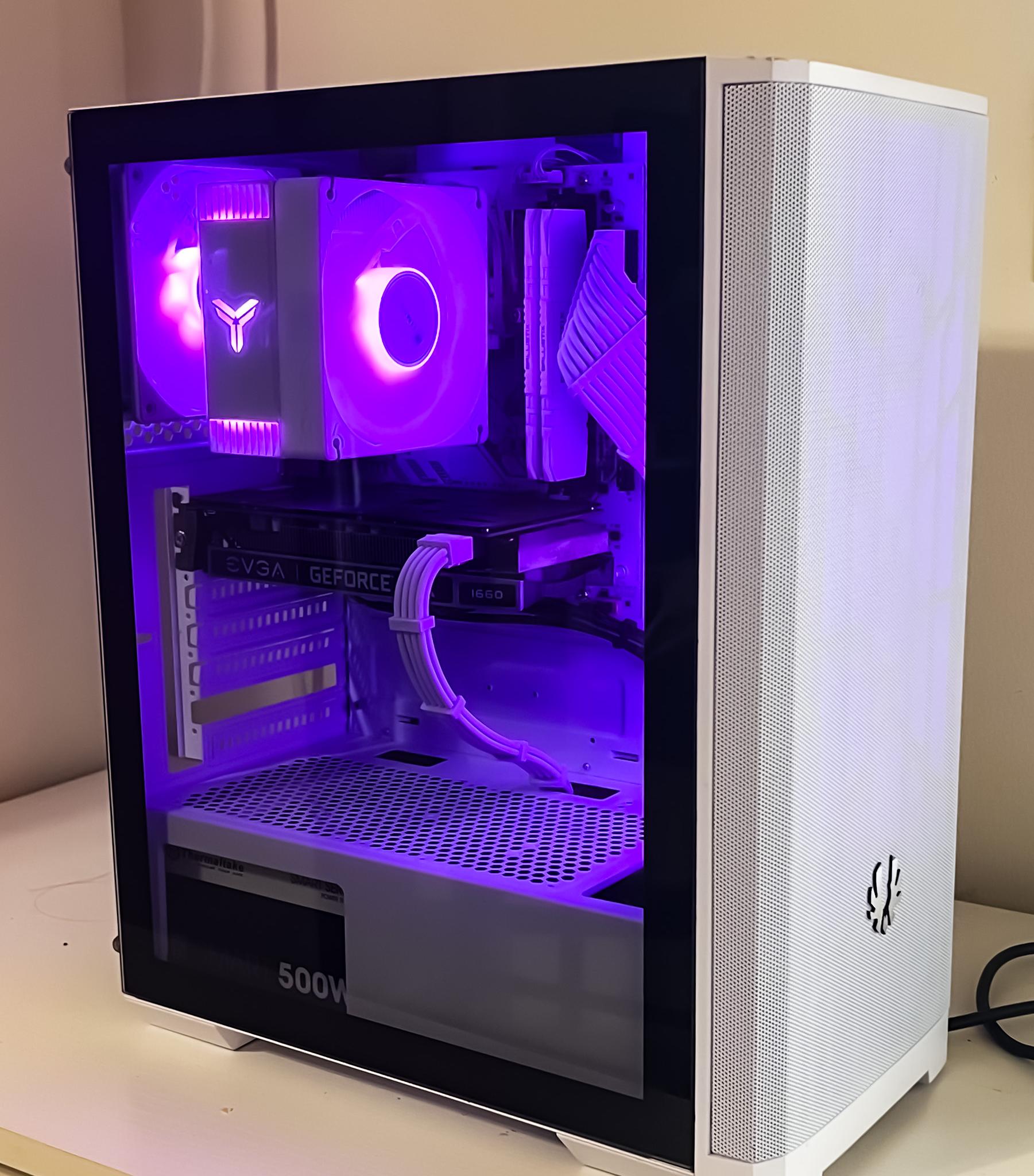 🎮 Balanced Budget RGB Gaming PC| Ryzen 5| Nvidia GTX 1660 Super| Stylish White Build | Entry Level 💻