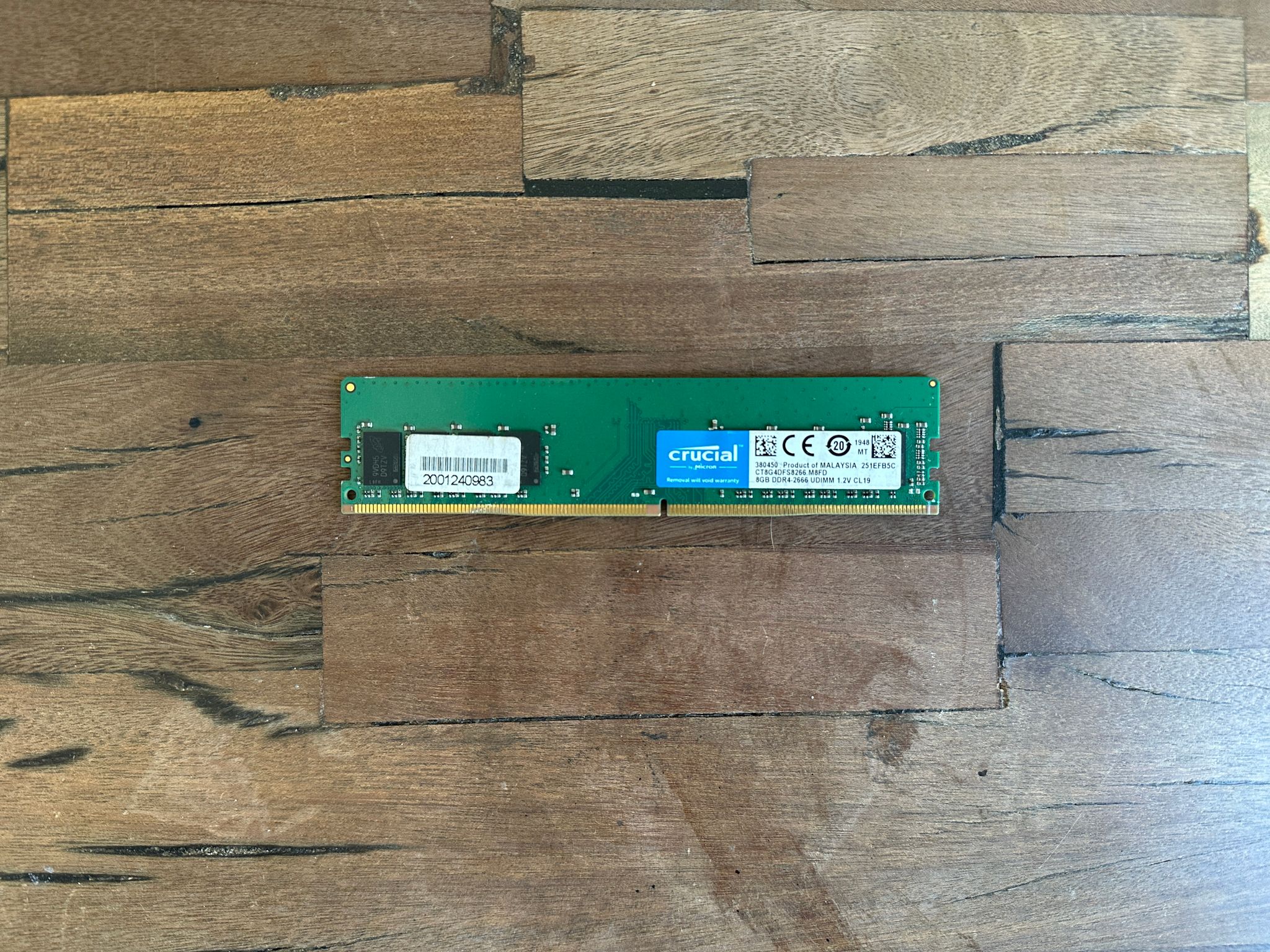 Crucial 8GB DDR4 2666MHz