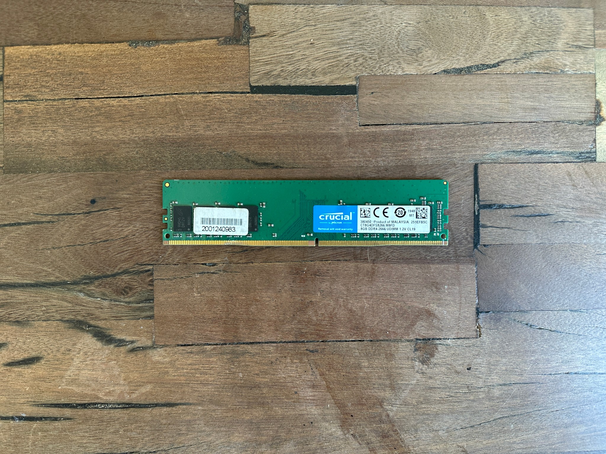 Crucial 8GB DDR4 2666MHz