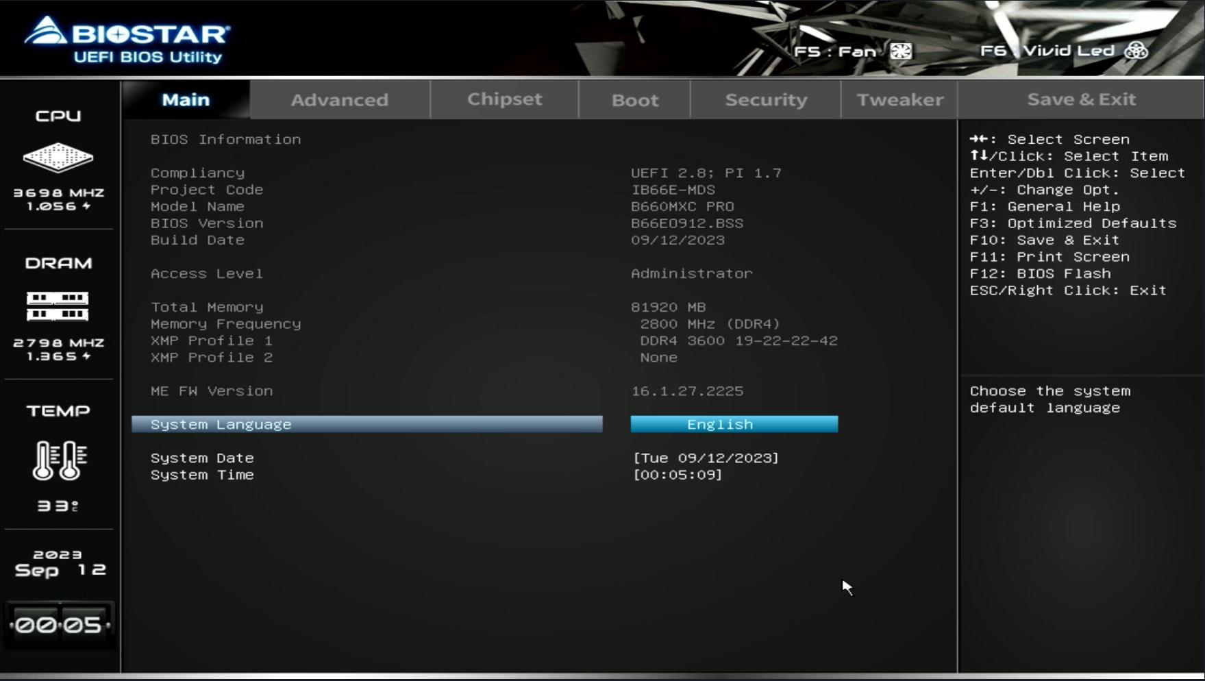 Biostar B660MXC PRO DDR4 Intel LGA 1700 ATX Motherboard