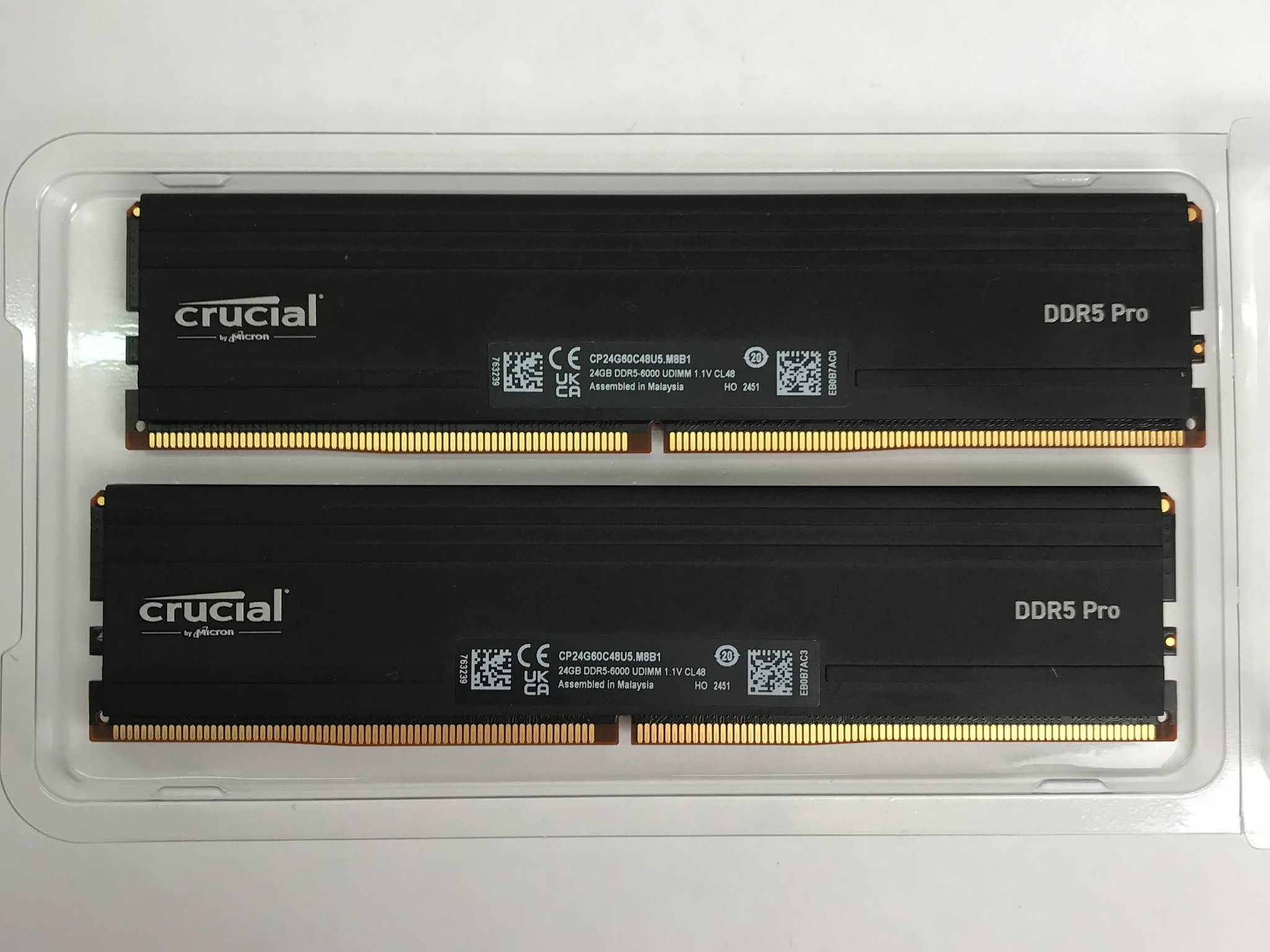 Crucial - Pro 48GB (2 x 24GB) DDR5 6000 (PC5 48000) XMP 3.0 & AMD EXPO Ready