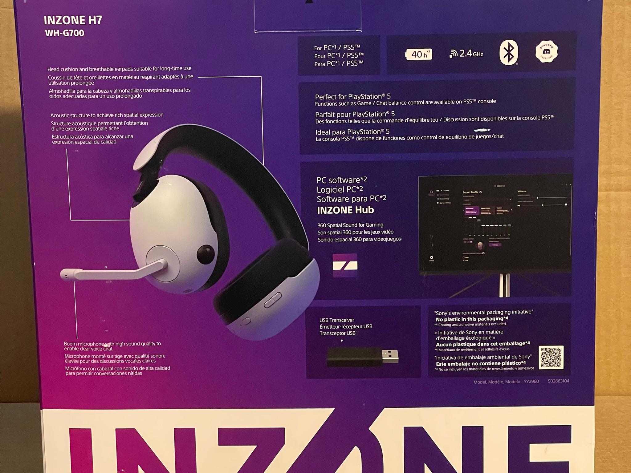 Sony INZONE H7 Wireless Gaming Headset