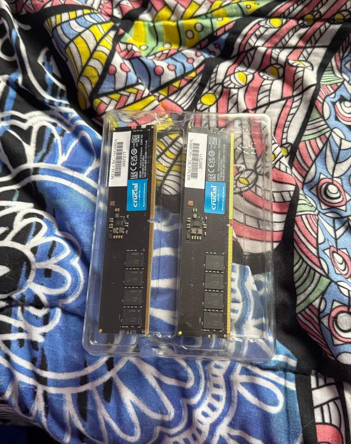 Crucial 16GB DDR5 3200MHz PC4-25600 CL22 Desktop UDIMM Memory