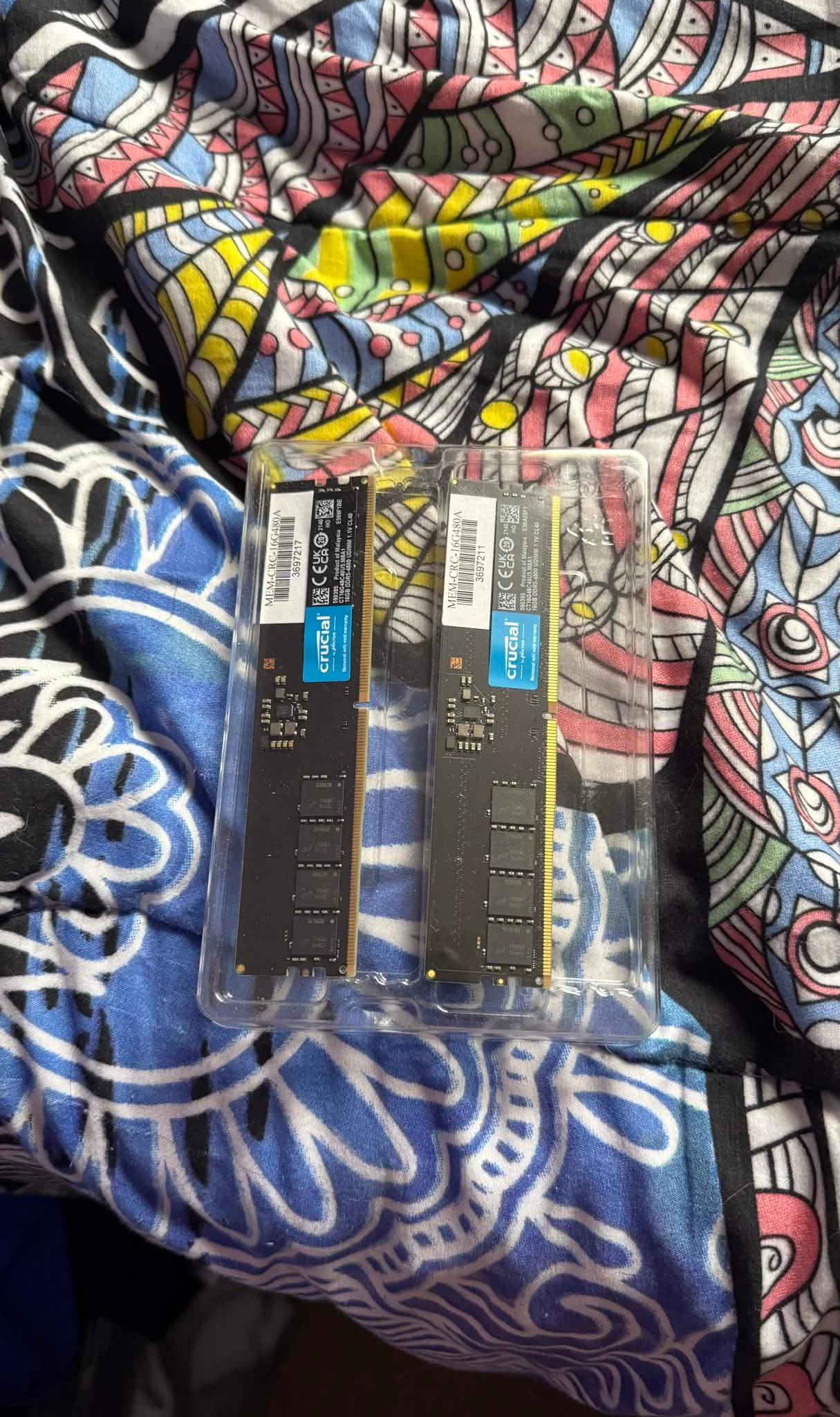 Crucial 16GB DDR5 3200MHz PC4-25600 CL22 Desktop UDIMM Memory
