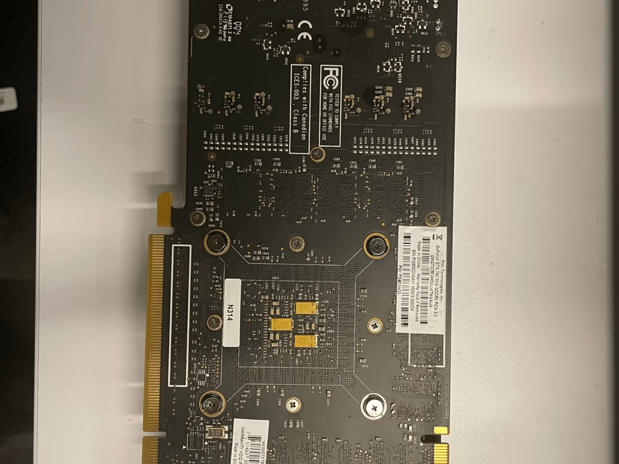 PNY Geforce GTX 780 3gb, blower style