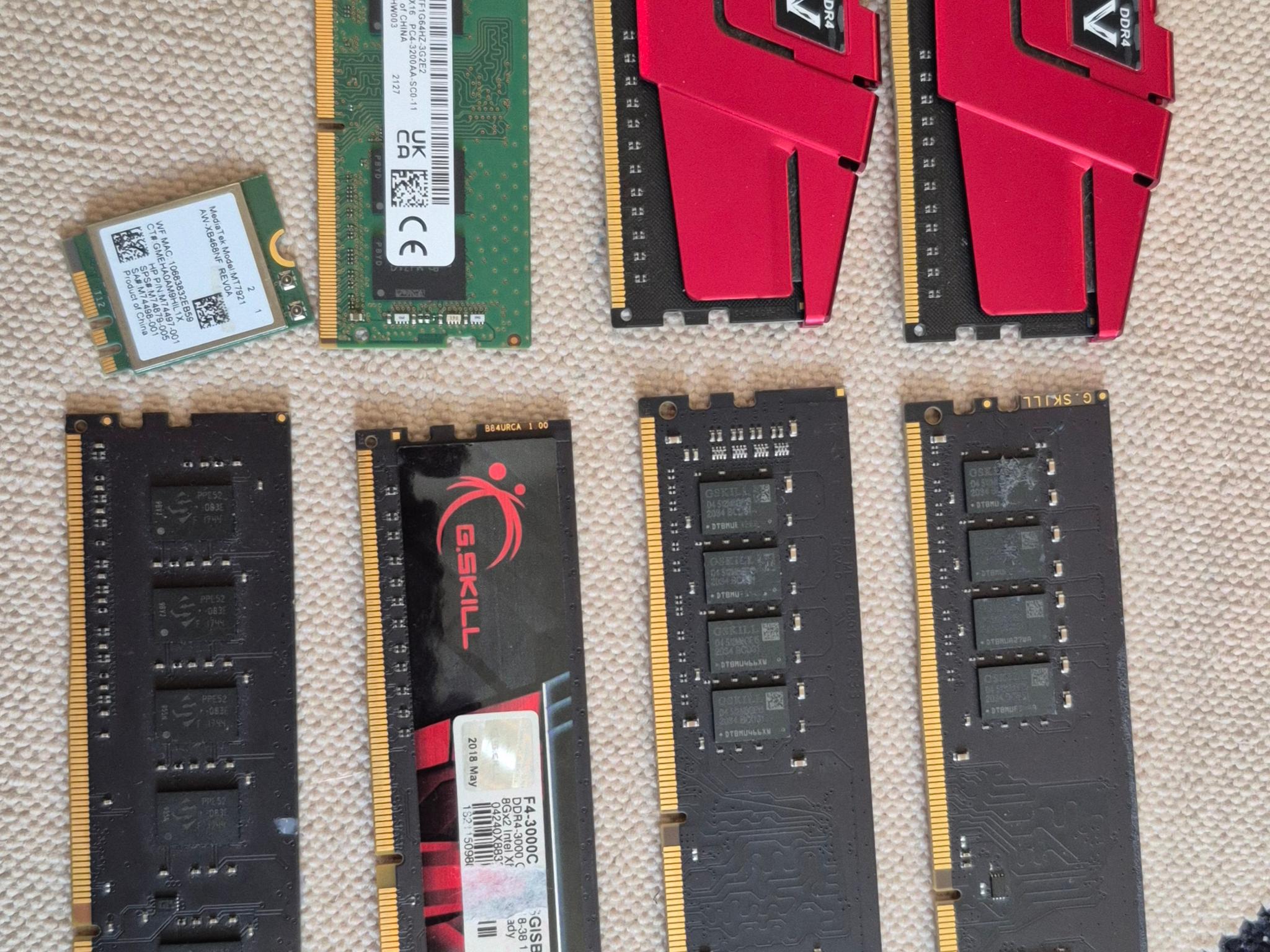 Computer part bundle (RAM, WIFI, INTEL)