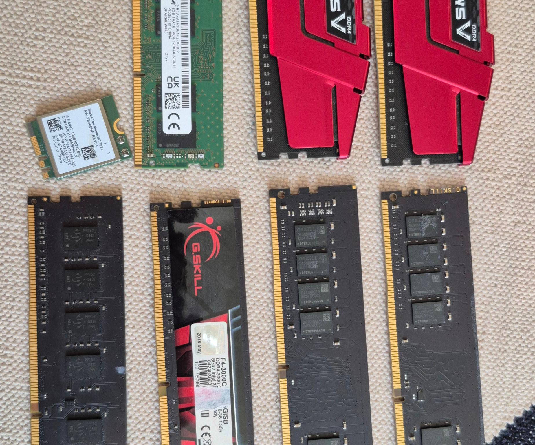 Computer part bundle (RAM, WIFI, INTEL)