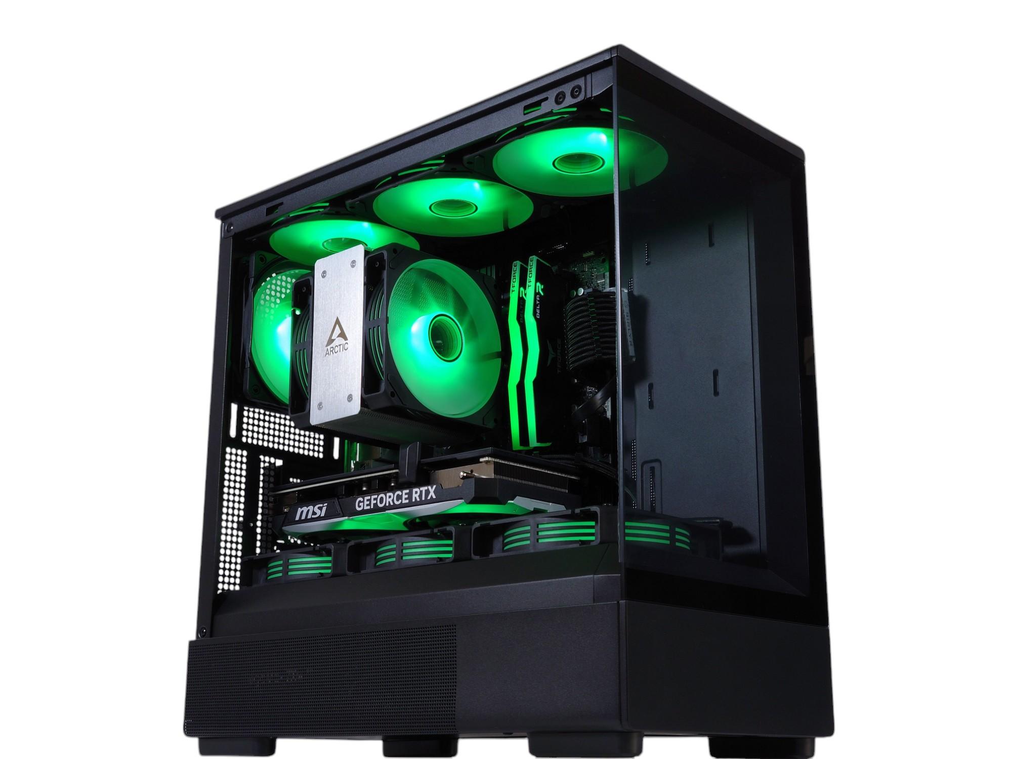 🖤💚Darkstar❇️ Gaming PC❇️Nvidia RTX 4060 8GB❇️AMD Ryzen 7 5700X3D 8-Core❇️32GB DDR4❇️ 1TB SSD