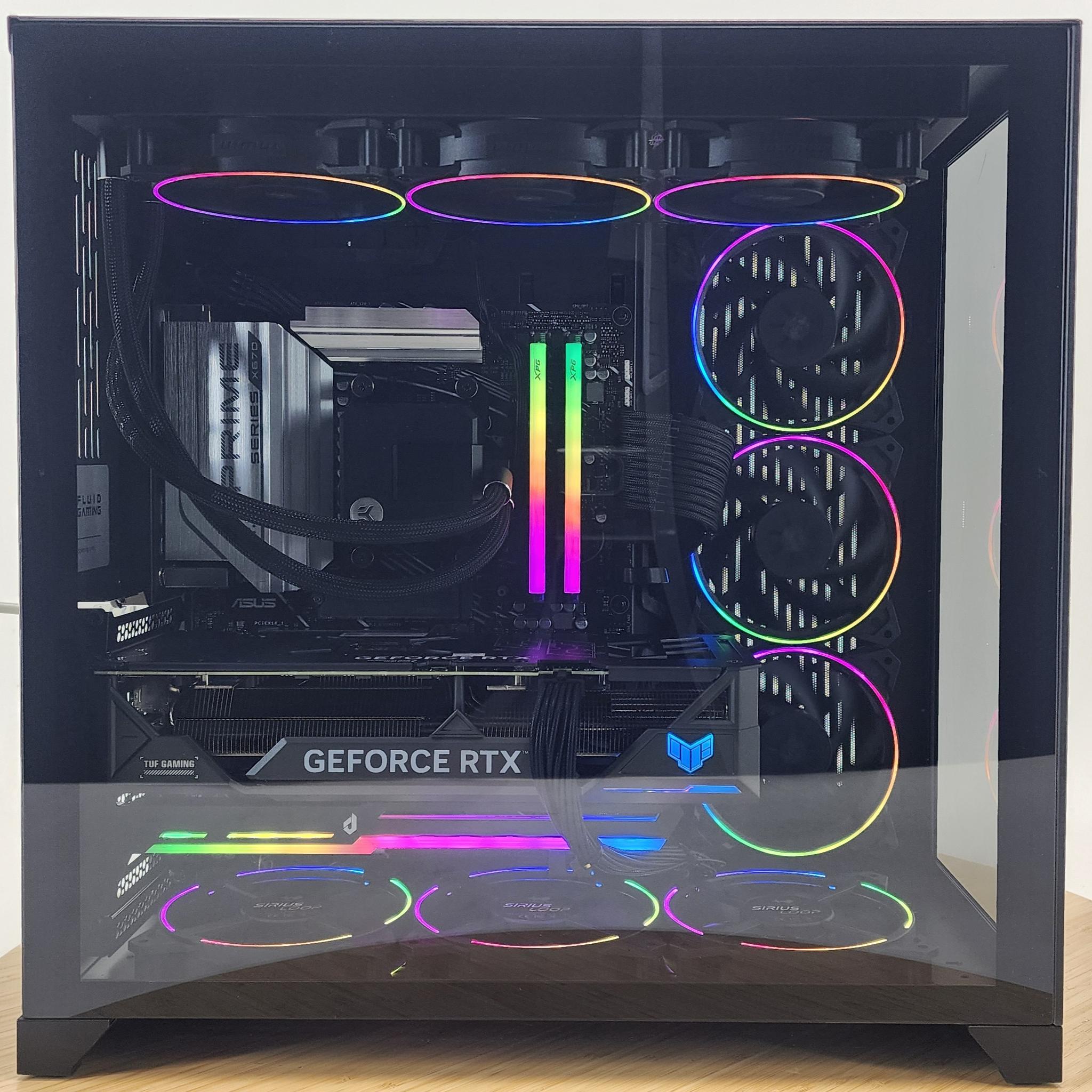 Gaming PC Ryzen 9 7950X3D 32GB RAM 1TB SSD RTX 4070 Ti 12GB Windows 11 PC