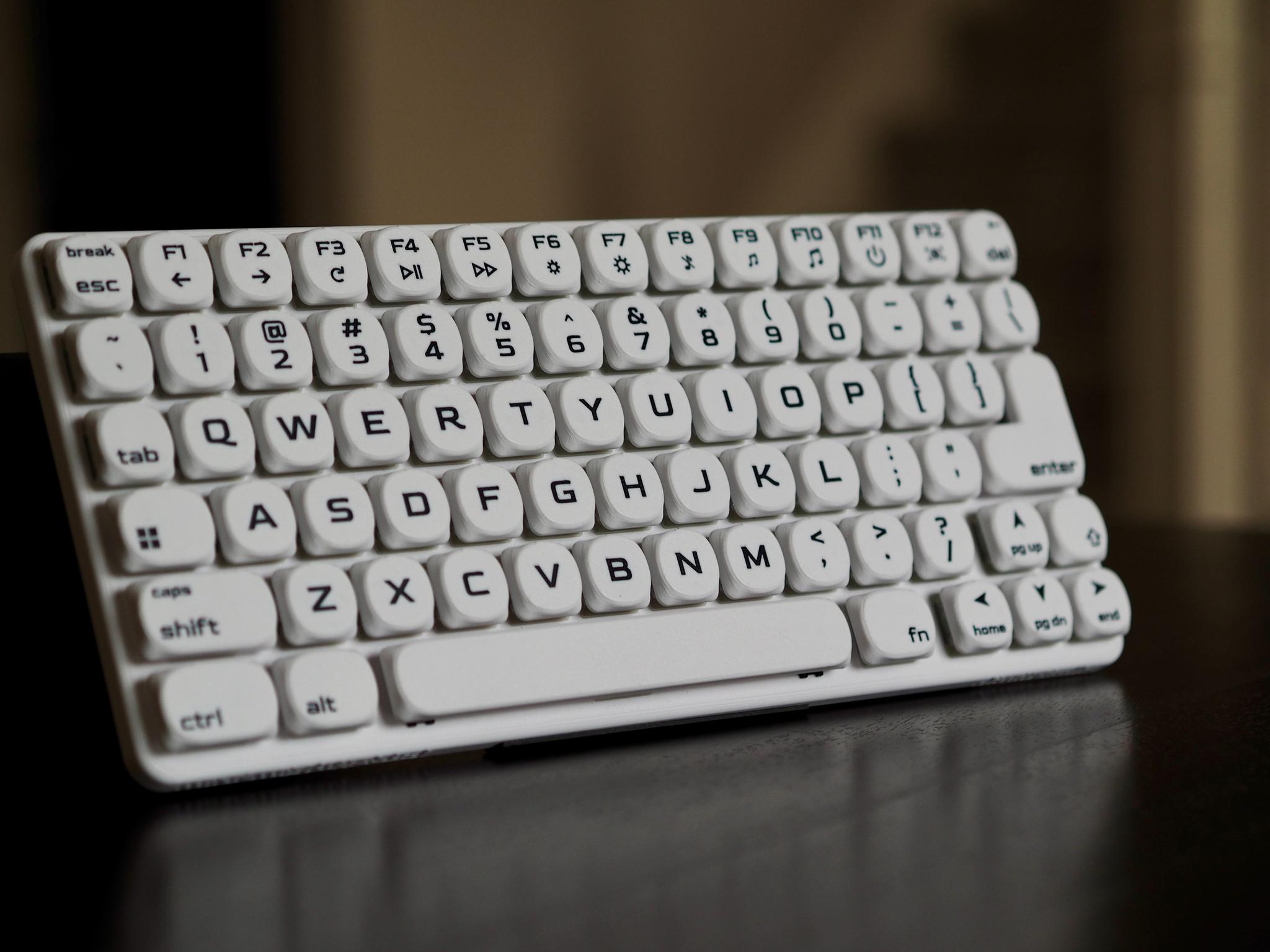 Low Profile 74-key Mechanical Keyboard • Hot Swappable, Hand Assembled, Gaming, Travel, USB-C