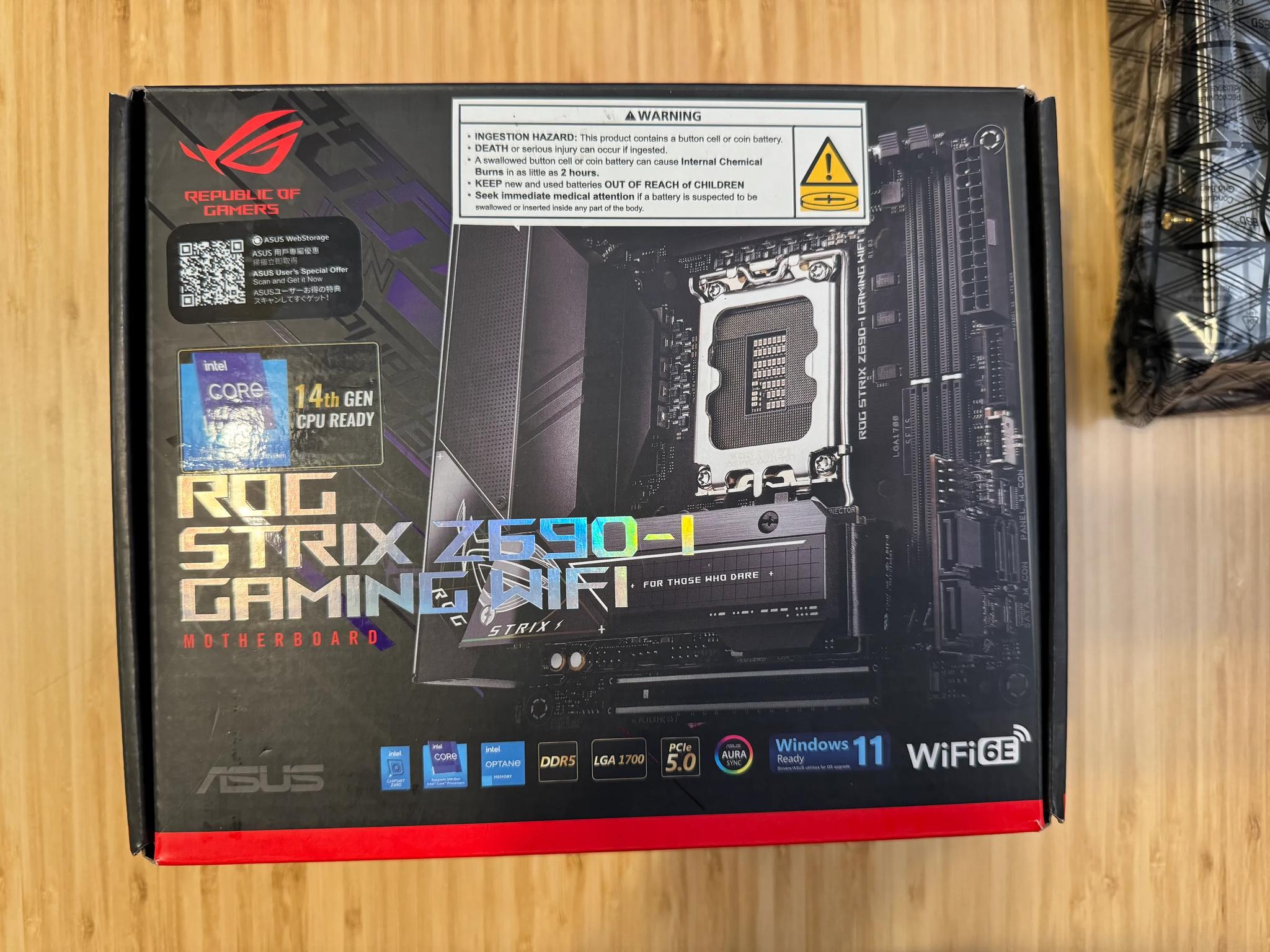 ASUS ROG STRIX Z690-I Gaming WIFI Motherboard