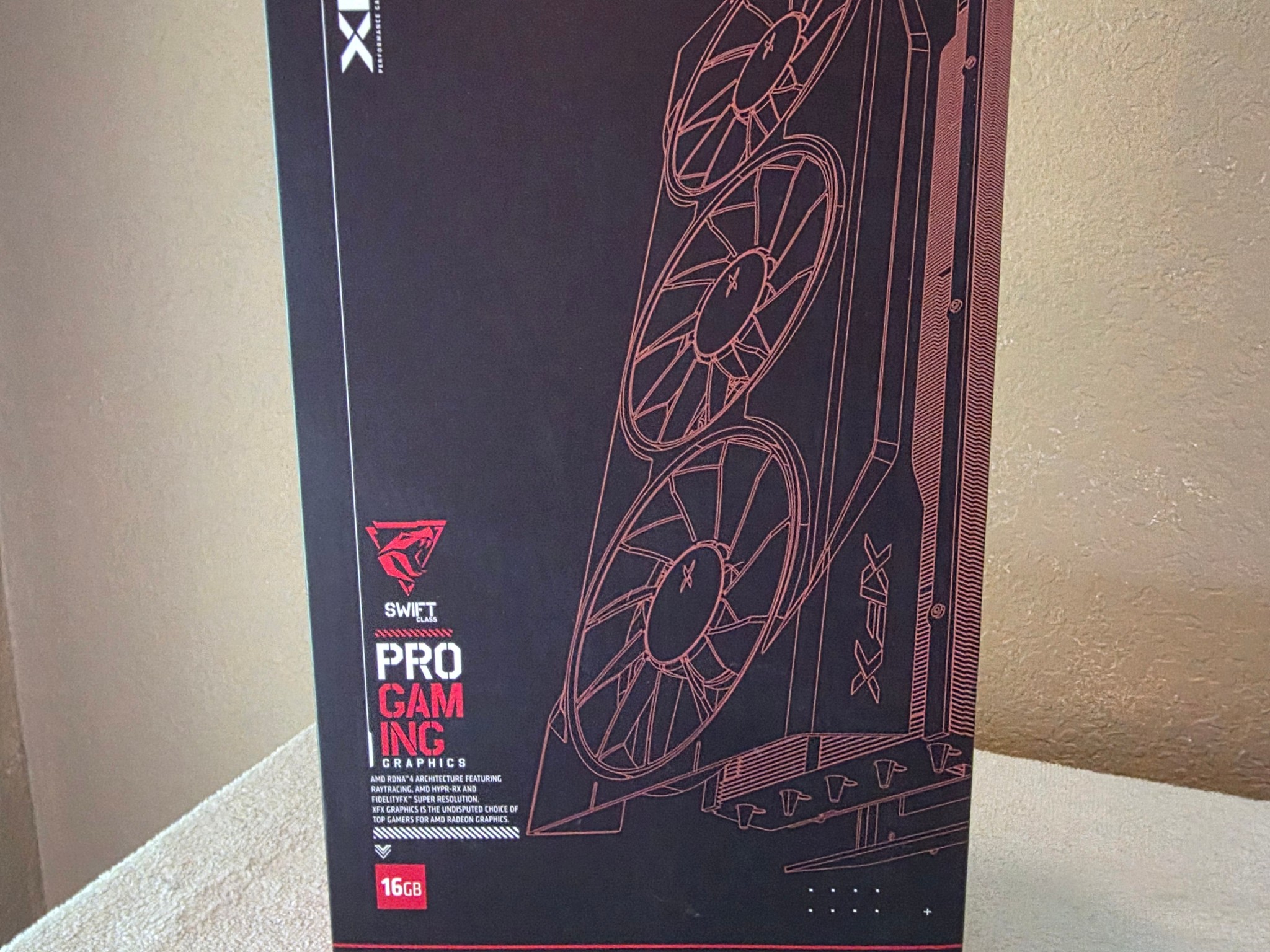 XFX Swift AMD Radeon RX 9070XT Triple Fan Gaming 16GB