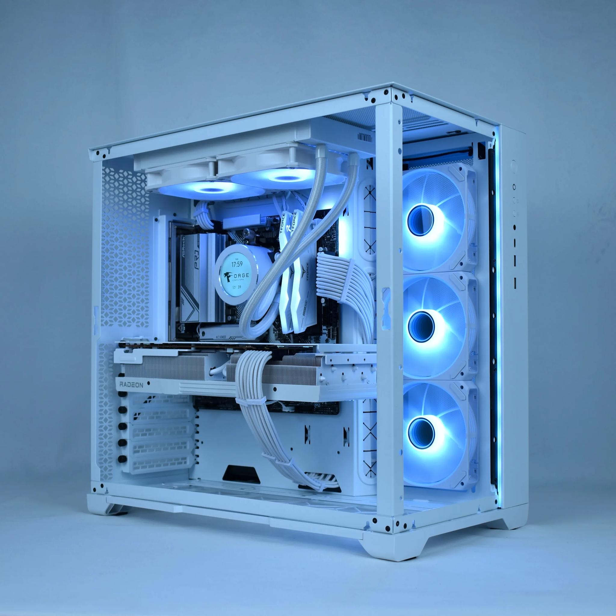 ❄️WHITE OUT❄️ 4K Ultra Gaming/Streaming PC | Ryzen 7 7700, AMD RX 7900XT, 2TB NVME, 32GB DDR5, WiFi