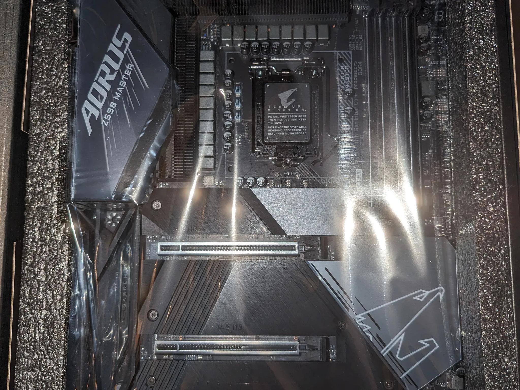 Gigabyte Z590 Aorus Master LGA 1200 Intel ATX Motherboard w/ Triple M.2 Slots, 10GbE LAN, Wi-Fi 6E