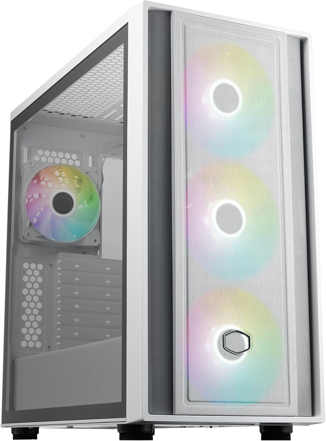 Cooler Master Masterbox 600 White MB600-WGNN-S00 ATX Mid Desktop Computer Case