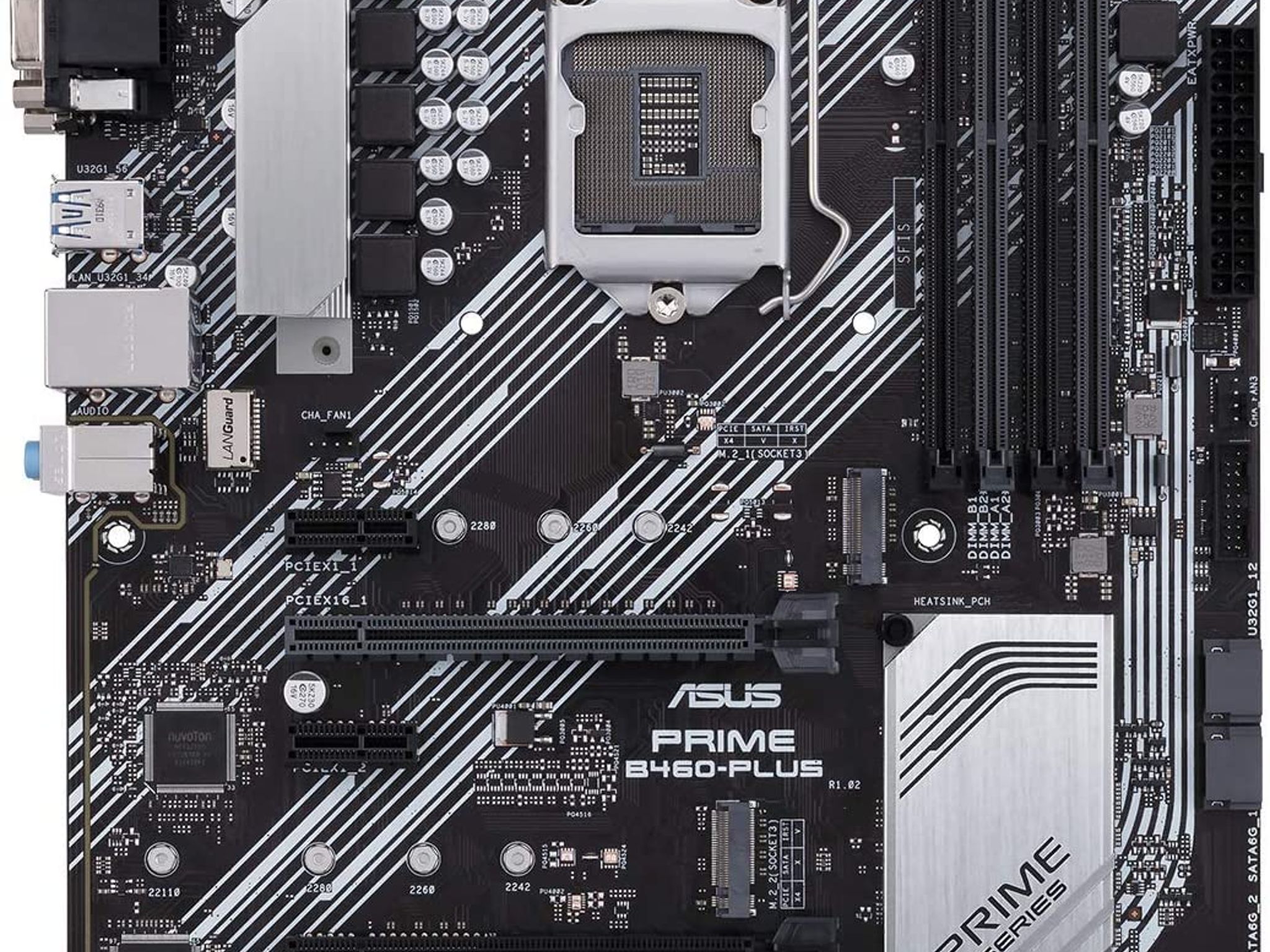ASUS PRIME B460-PLUS Intel B460 LGA 1200 ATX DDR4 Desktop Motherboard
